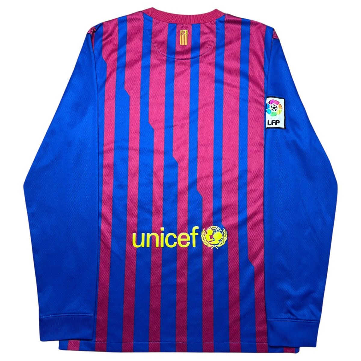 Nike 2011 Nike Barcelona Home Football Soccer Long Sleeve Jersey Size US S / EU 44-46 / 1 - 2 Thumbnail