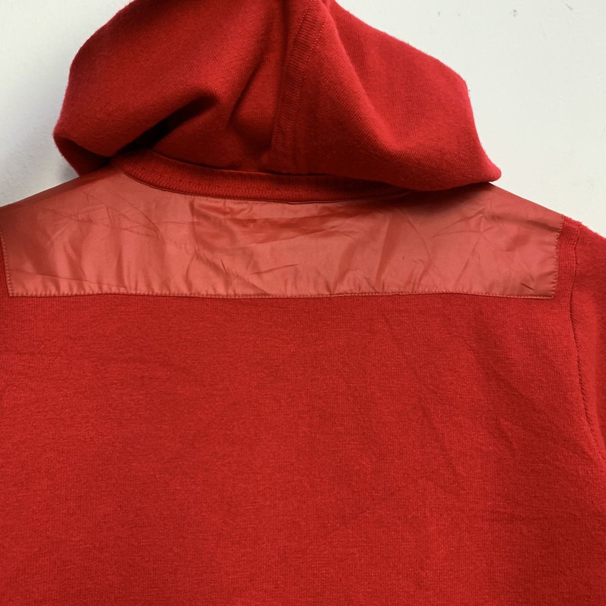 Lanvin Lanvin Sport Red Knit Hoodie w/ Nylon Paneling Size US S / EU 44-46 / 1 - 7 Thumbnail