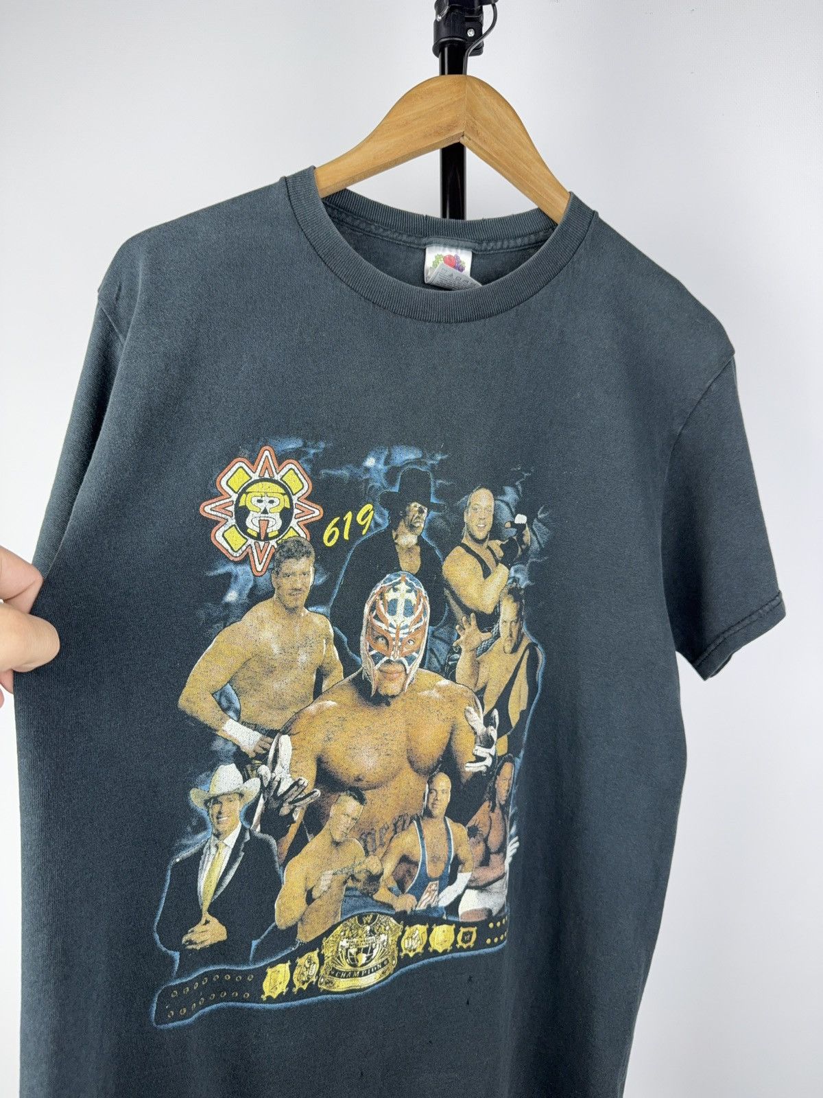 Vintage × WWE × WWF Vintage WWE Rey Mysterio 619 Double Sided Wrestling Tee M Size US M / EU 48-50 / 2 - 4 Thumbnail