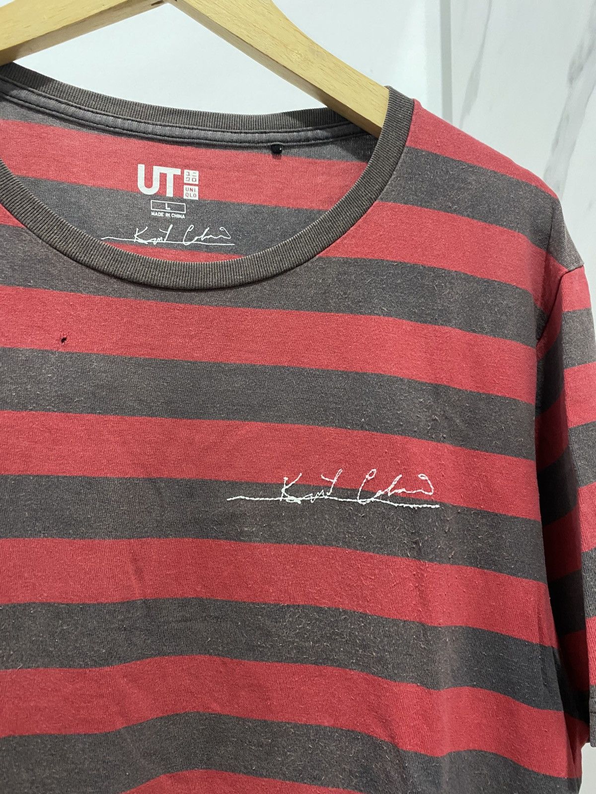 Vintage Japanese U X Kurt Cobain Striped Undercove Numbernine Tshirt Size US L / EU 52-54 / 3 - 3 Thumbnail