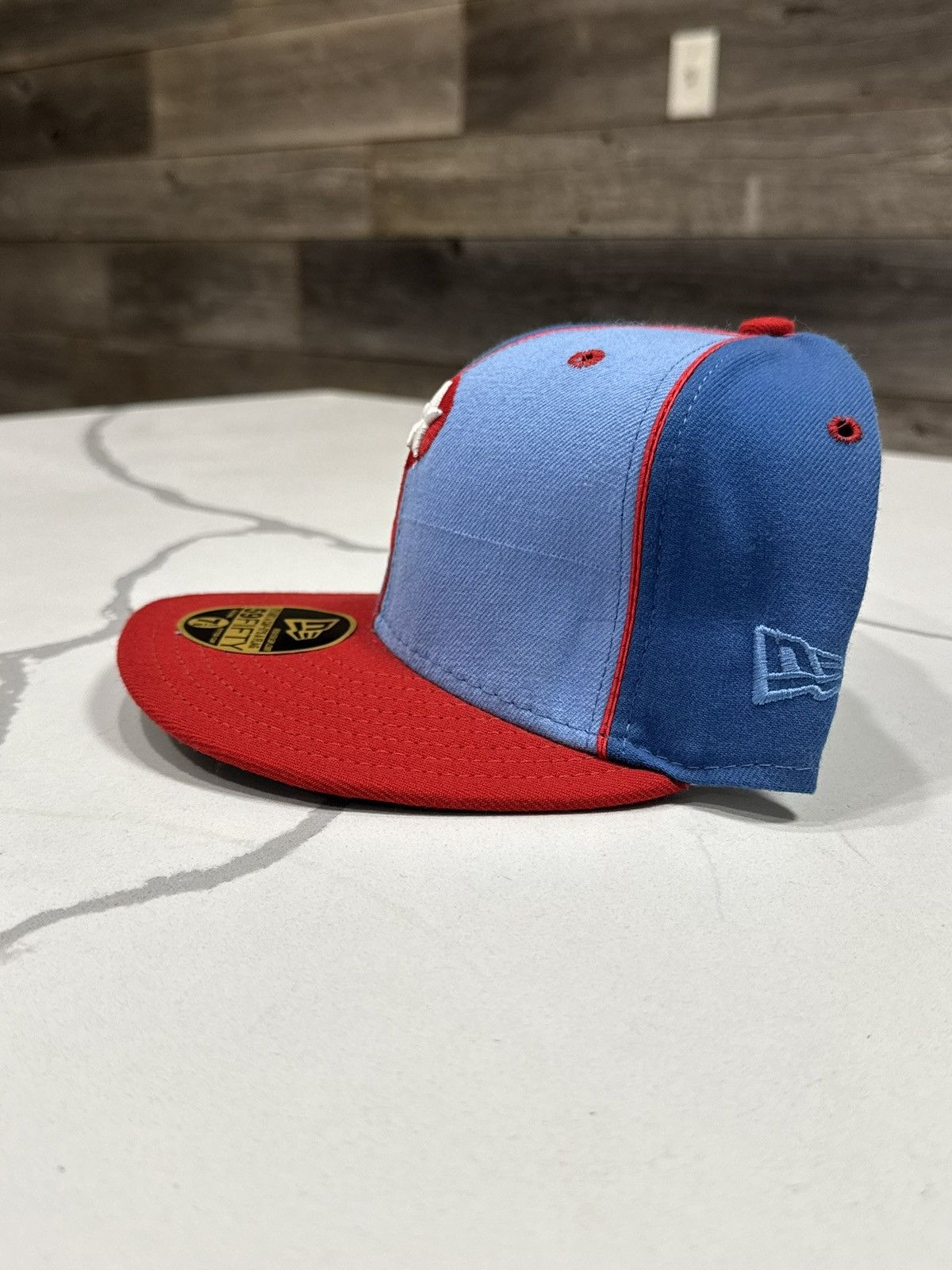 New Era Vintage Philadelphia Phillies pin wheel Fitted Baseball Cap Size ONE SIZE - 13 Thumbnail