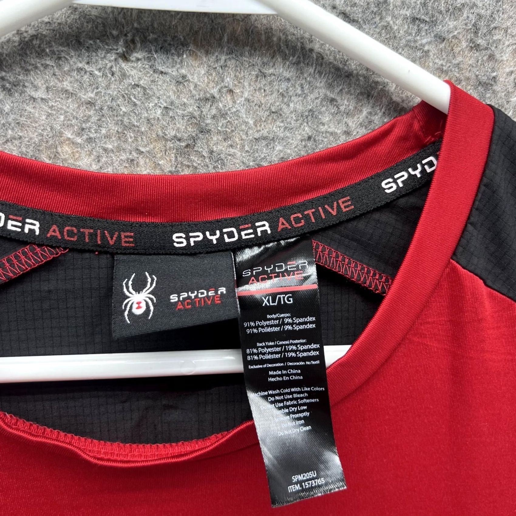 Spyder Spyder Shirt Men XL Red Athletic Tee Training Active Polyester Crew Neck Short Sleeve T-Shirt Size US XL / EU 56 / 4 - 4 Thumbnail