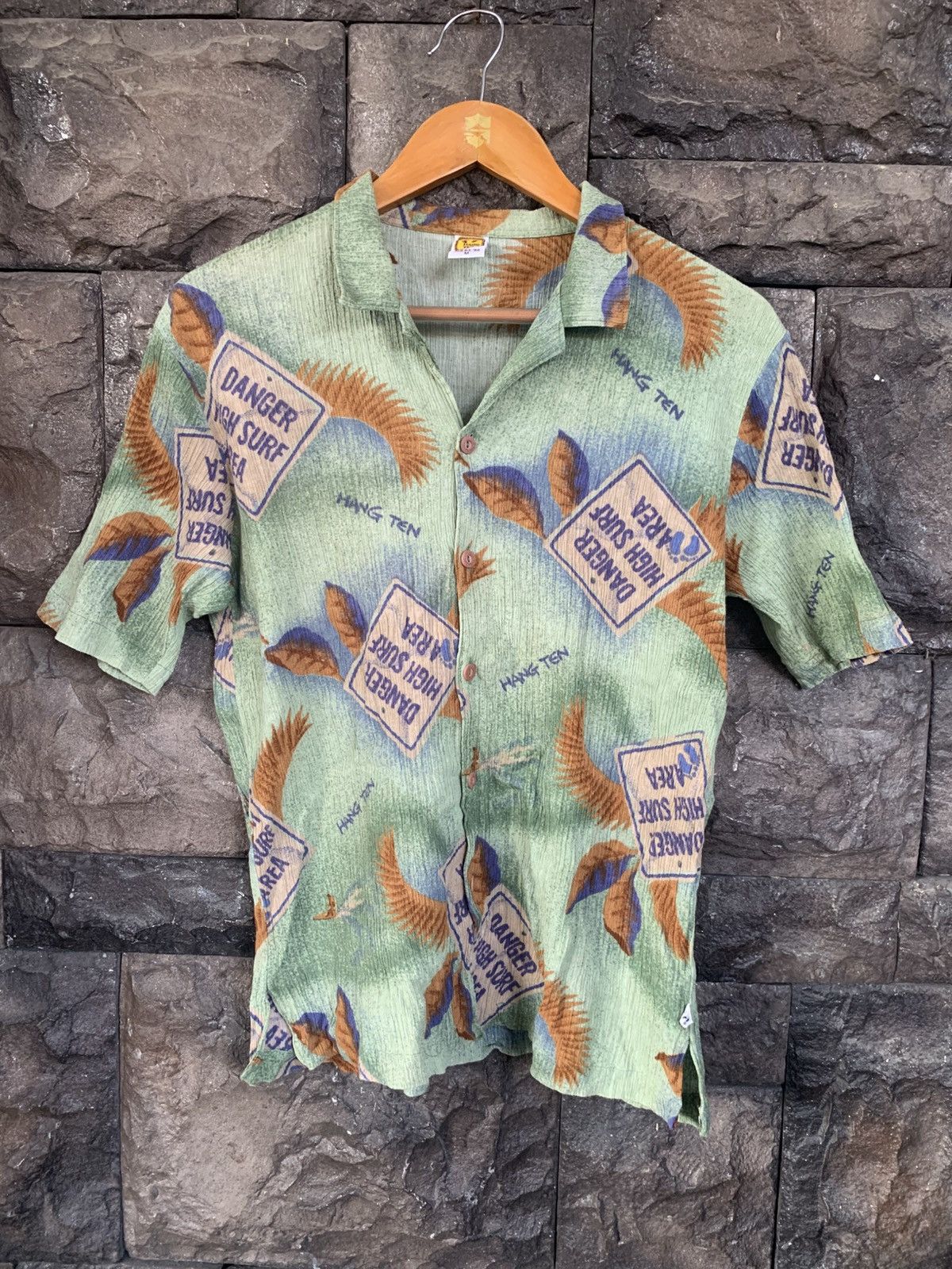Hang Ten × Vintage Vintage 90s Hang Ten Hawaiian Surf / Surfing Shirt Size US M / EU 48-50 / 2 - 1 Thumbnail