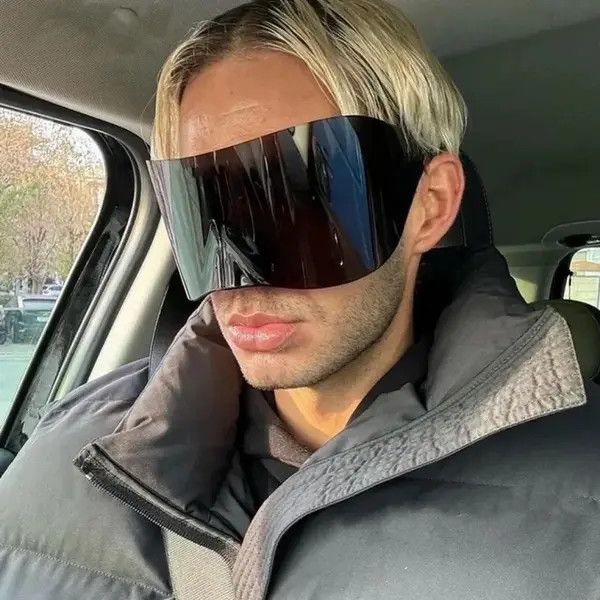 VIBE Oversized Punk Gothic Luxury Sunglasses Size ONE SIZE - 5 Thumbnail