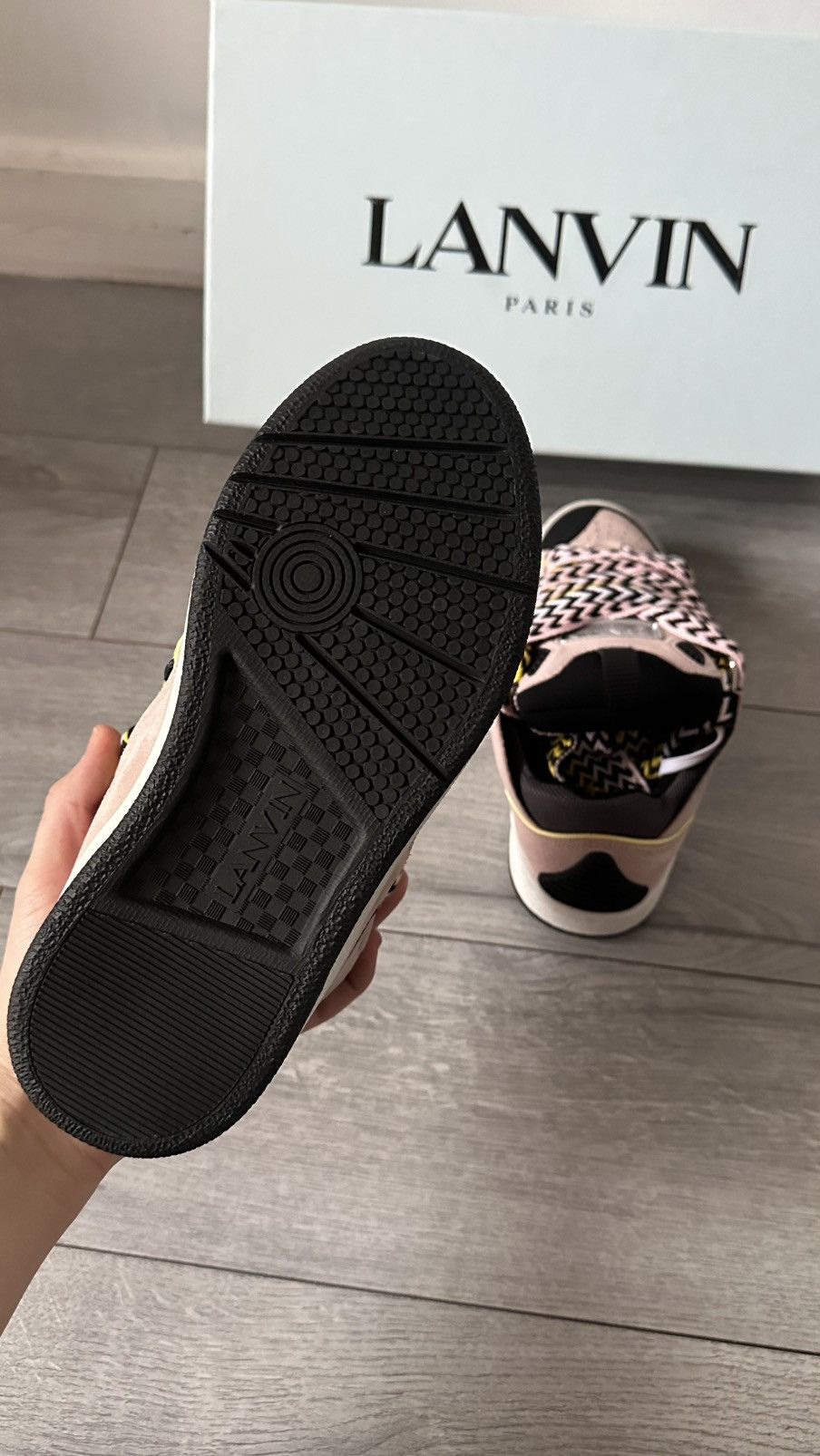 Lanvin Lanvin Curb Sneaker Pink Black Yellow Size US 5 / IT 35 - 5 Thumbnail
