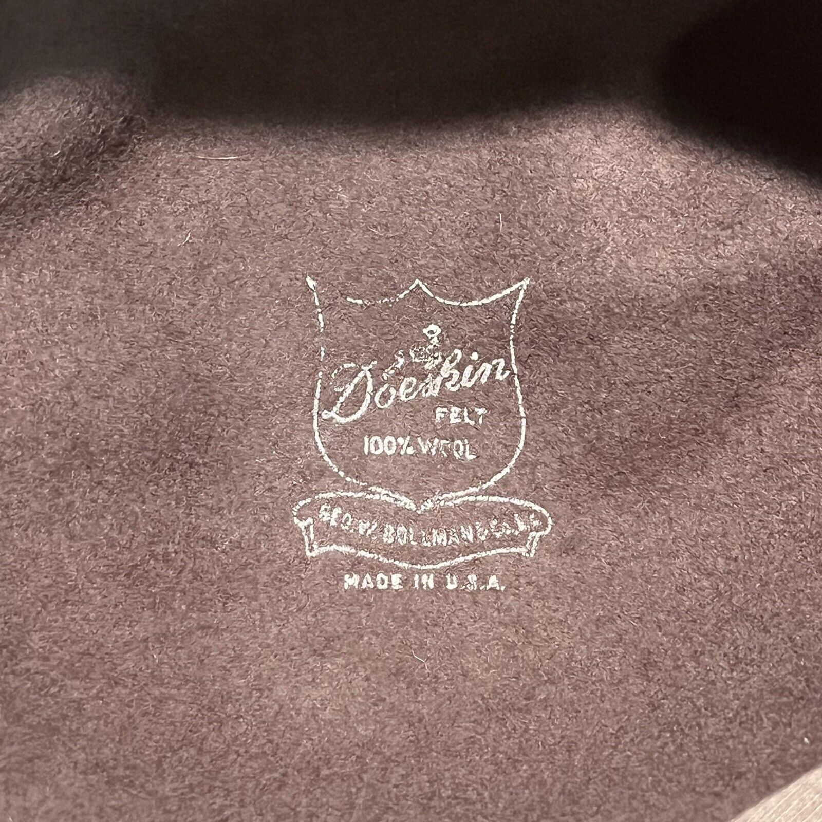Other Geo W Bollman Co Doeskin Felt Wool Womens Hat Attached Scarf Size ONE SIZE - 12 Thumbnail