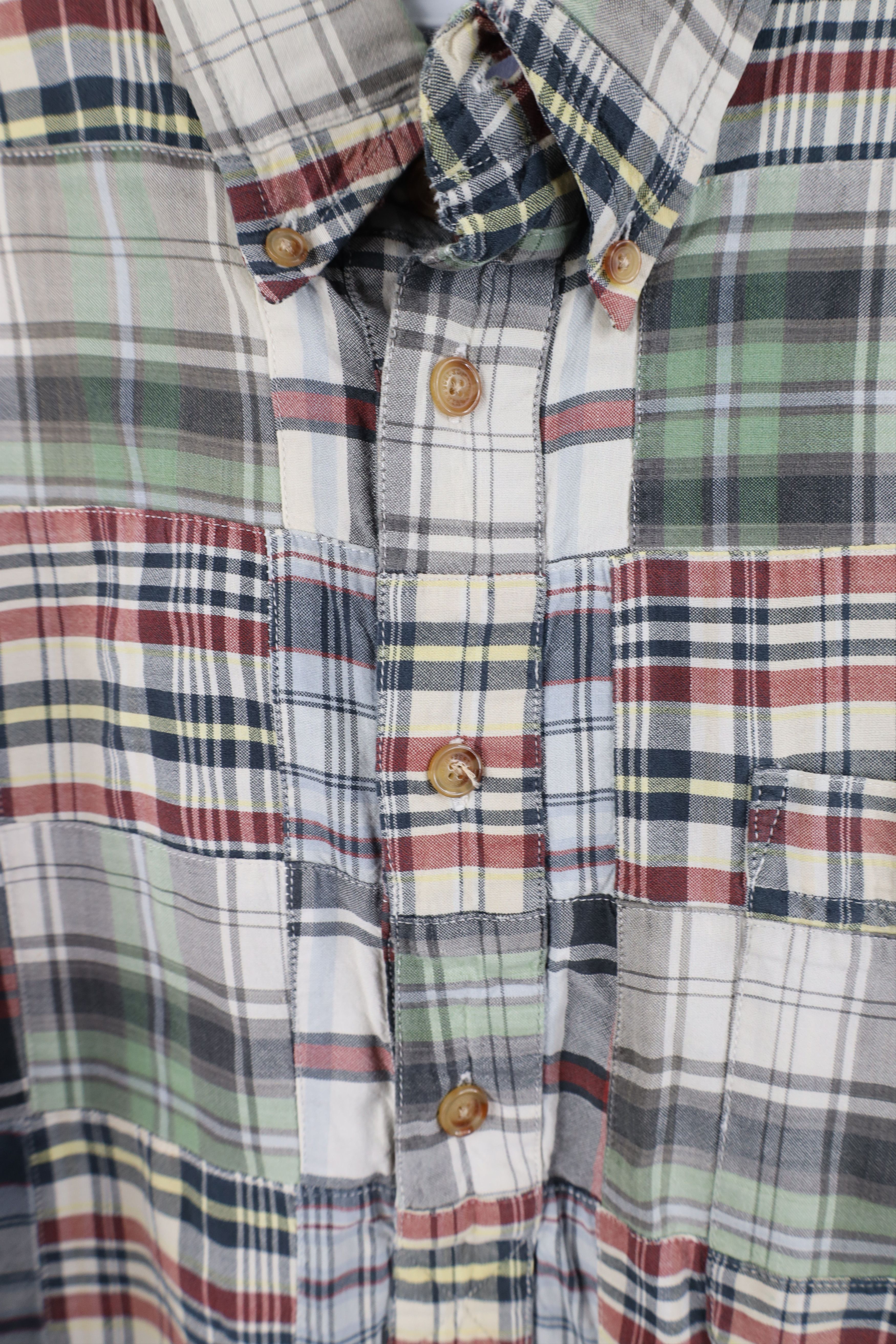 Orvis Vintage Orvis Madras Plaid Patchwork Button Down Polo Shirt Size US L / EU 52-54 / 3 - 4 Thumbnail
