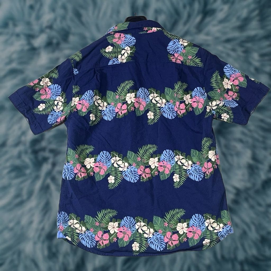 Tommy Bahama Tommy Bahama Shirt Mens S/P Blue Floral Hawaiian Camp Button Up Cotton Blend Size US S / EU 44-46 / 1 - 1 Thumbnail