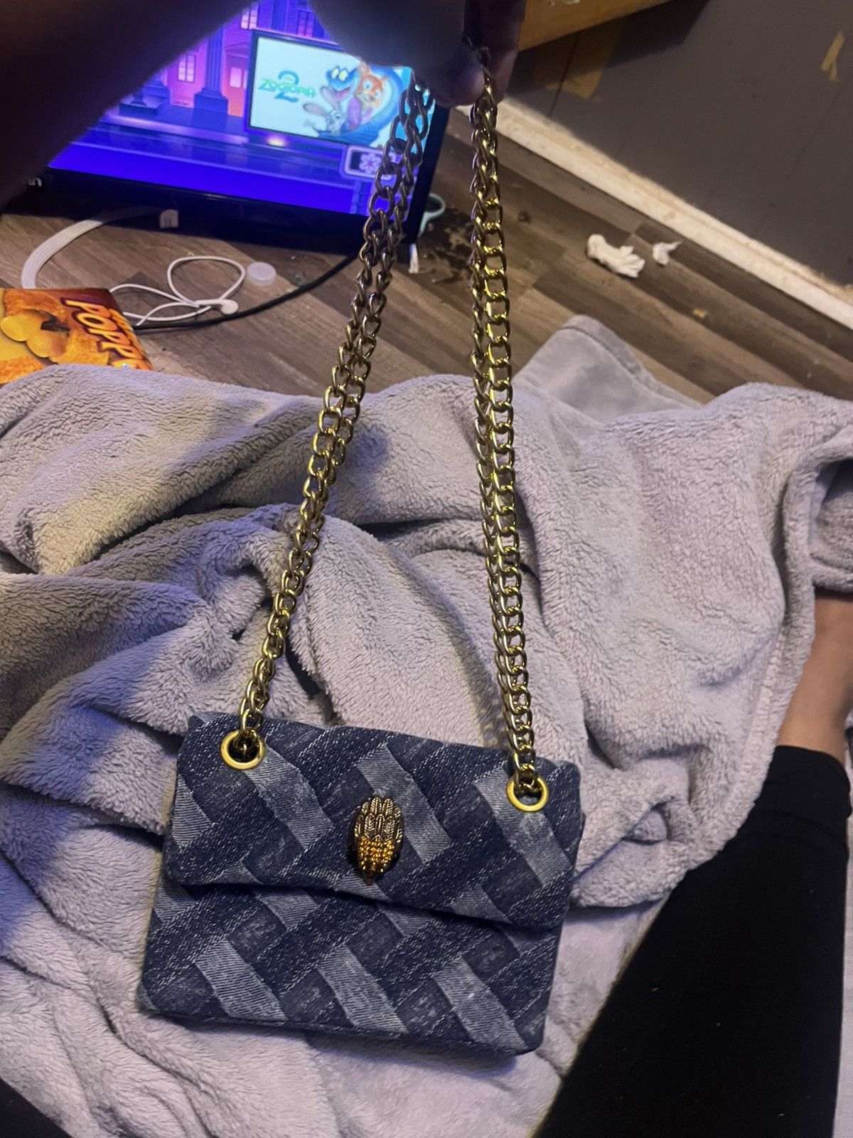 Kurt Geiger Blue Denim Kurt Purse Size ONE SIZE - 1 Thumbnail