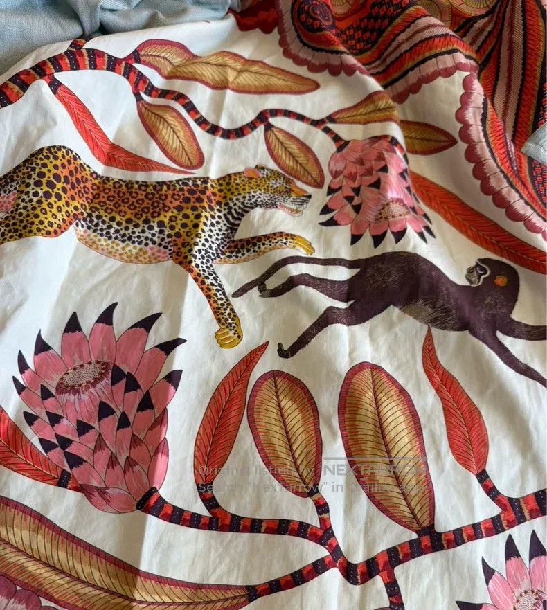 Hermes Hermes Orange floral animal print T-shirt Size XXS / US 00 / IT 34 - 3 Thumbnail