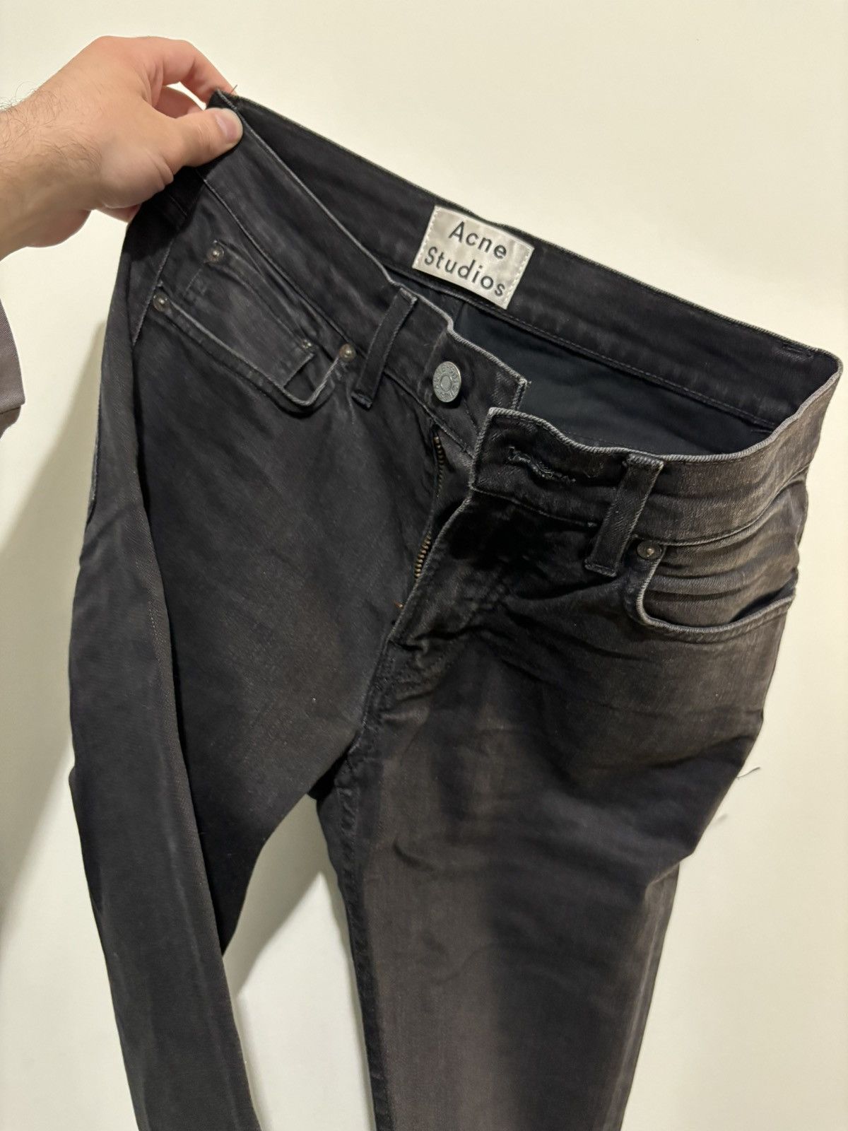 Acne Studios Ace Cash Black Skinny Jeans