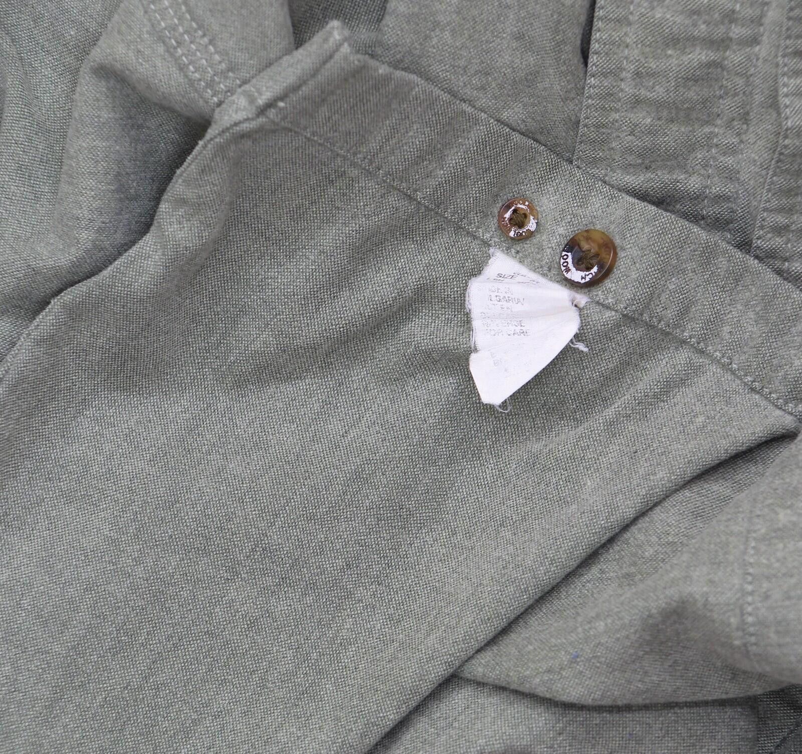 Woolrich Woolen Mills Woolrich Vintage Long Sleeve Cotton Button Up Shirt Green M Size US M / EU 48-50 / 2 - 6 Thumbnail