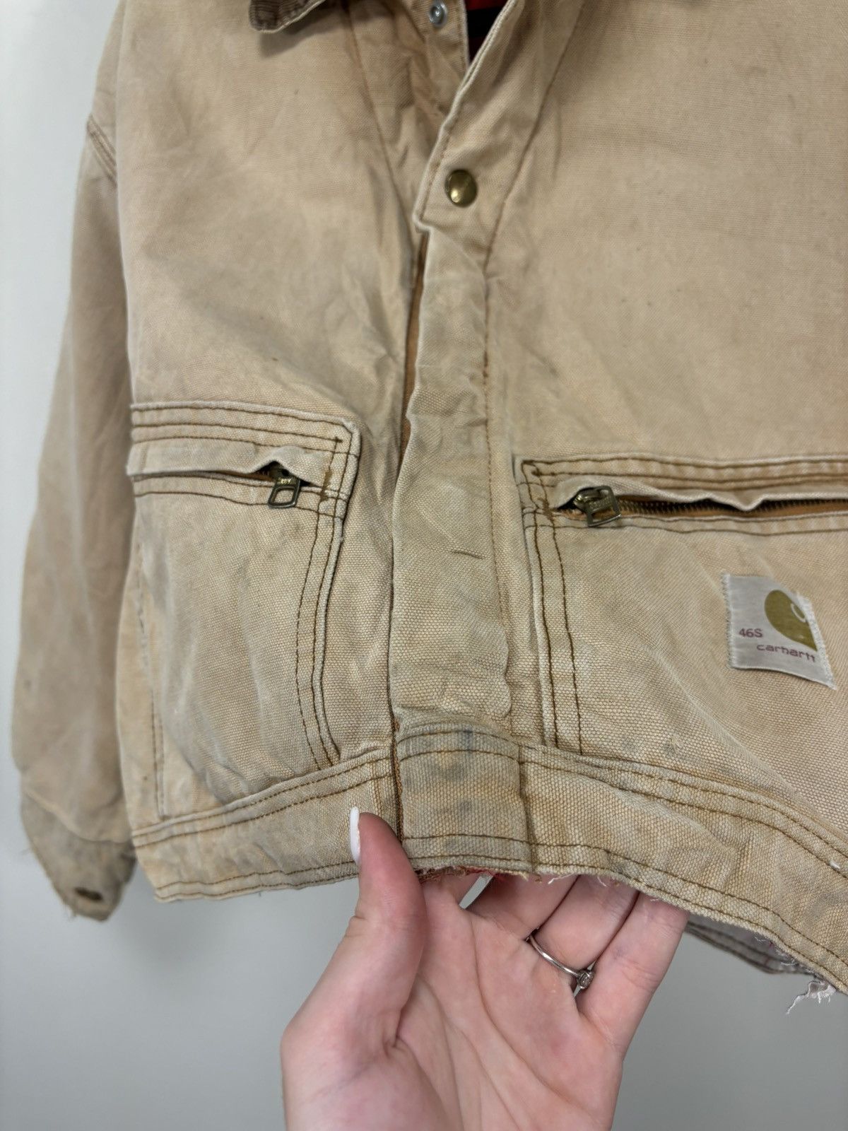 Carhartt Vintage 90s Carhartt Y2K Workwear Hype Boxy Cropped Jacket Size US L / EU 52-54 / 3 - 18 Thumbnail