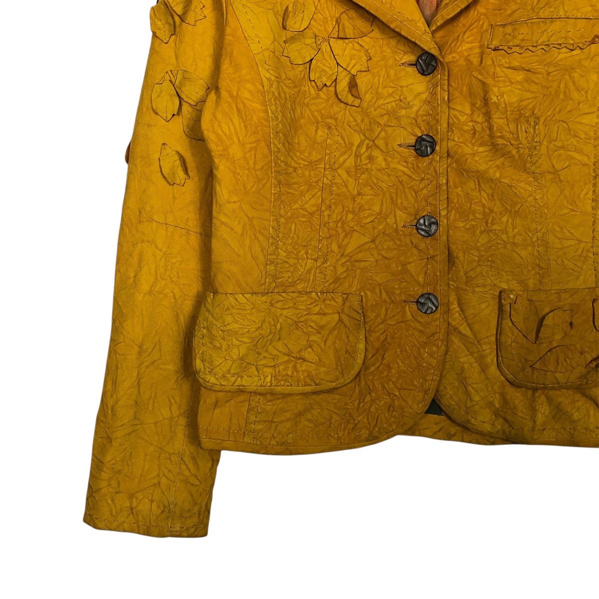Japanese Brand 🔥VINTAGE CROPPED LEATHER JACKET SHEEPSKIN ISSEY MIYAKE Size M / US 6-8 / IT 42-44 - 6 Thumbnail