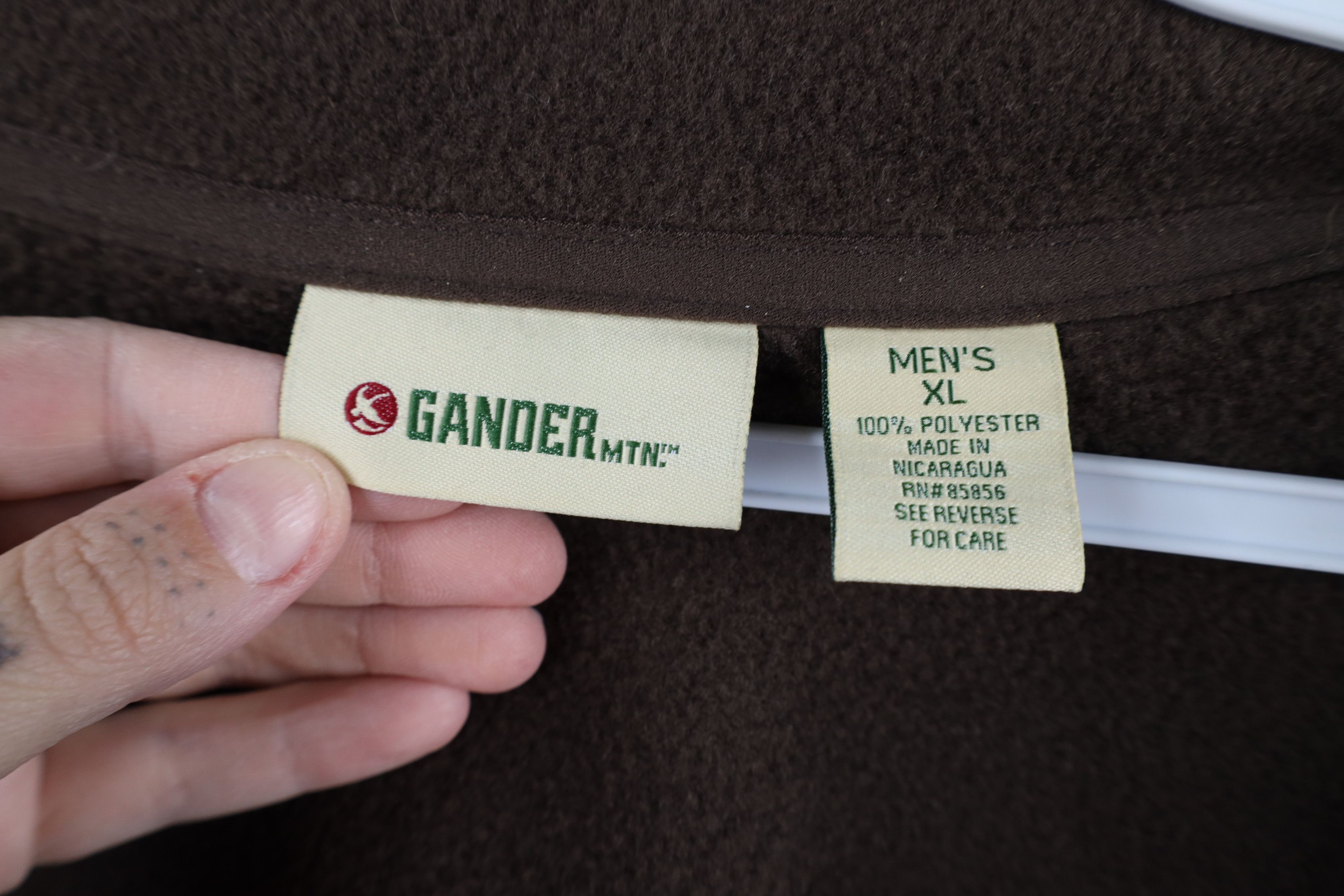 Vintage Vintage Gander Mountain Full Zip Fleece Vest Jacket Brown Size US XL / EU 56 / 4 - 7 Thumbnail