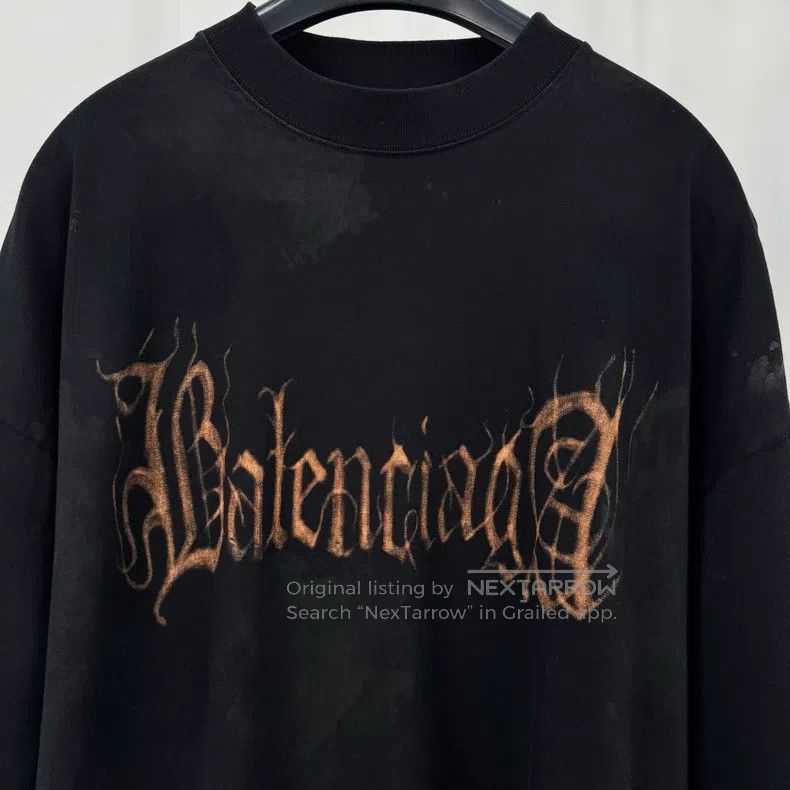 Balenciaga Balenciaga Mud dyed Sanskrit printed short sleeves Size US S / EU 44-46 / 1 - 3 Thumbnail