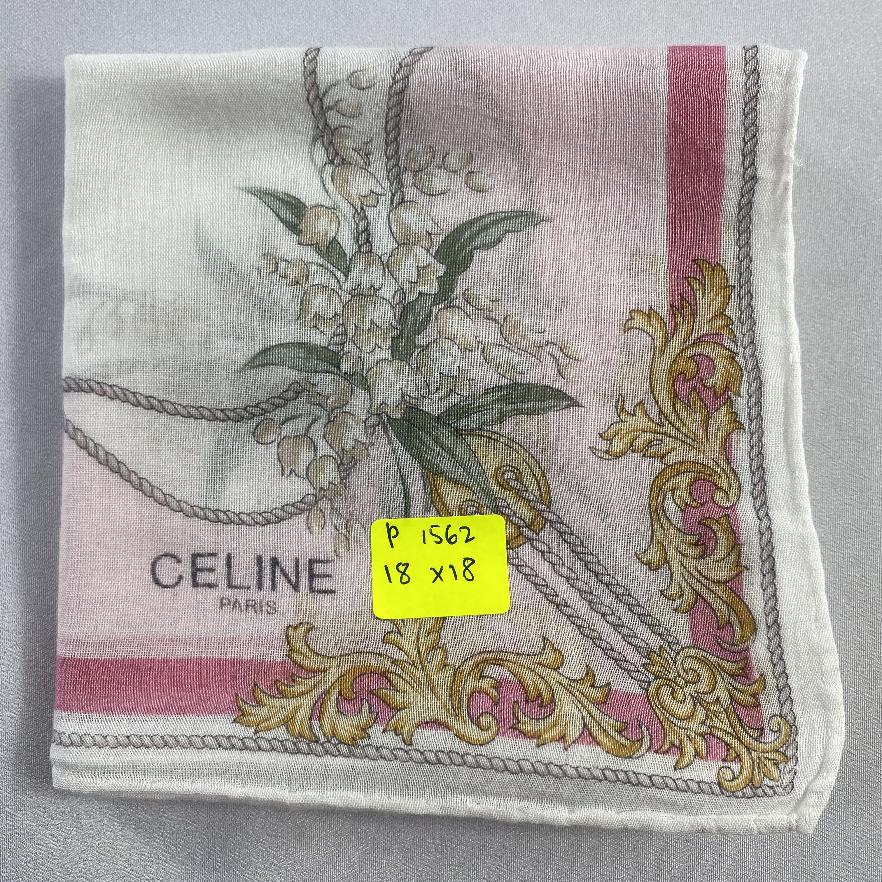 Celine × Vintage Celine Handkerchief / Neckerchief / Bandana-P1562 Size ONE SIZE - 5 Thumbnail