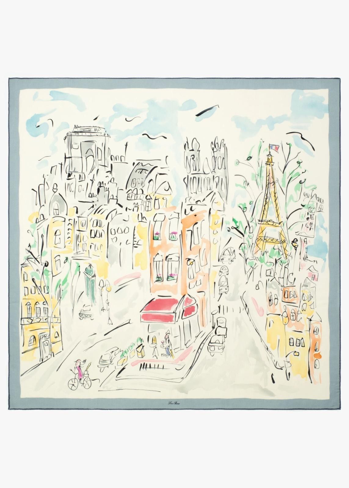 Loro Piana o1srvl11e0824 Size: OS / Maxi Cashmere Scarf in Multicolor Size ONE SIZE - 1 Thumbnail