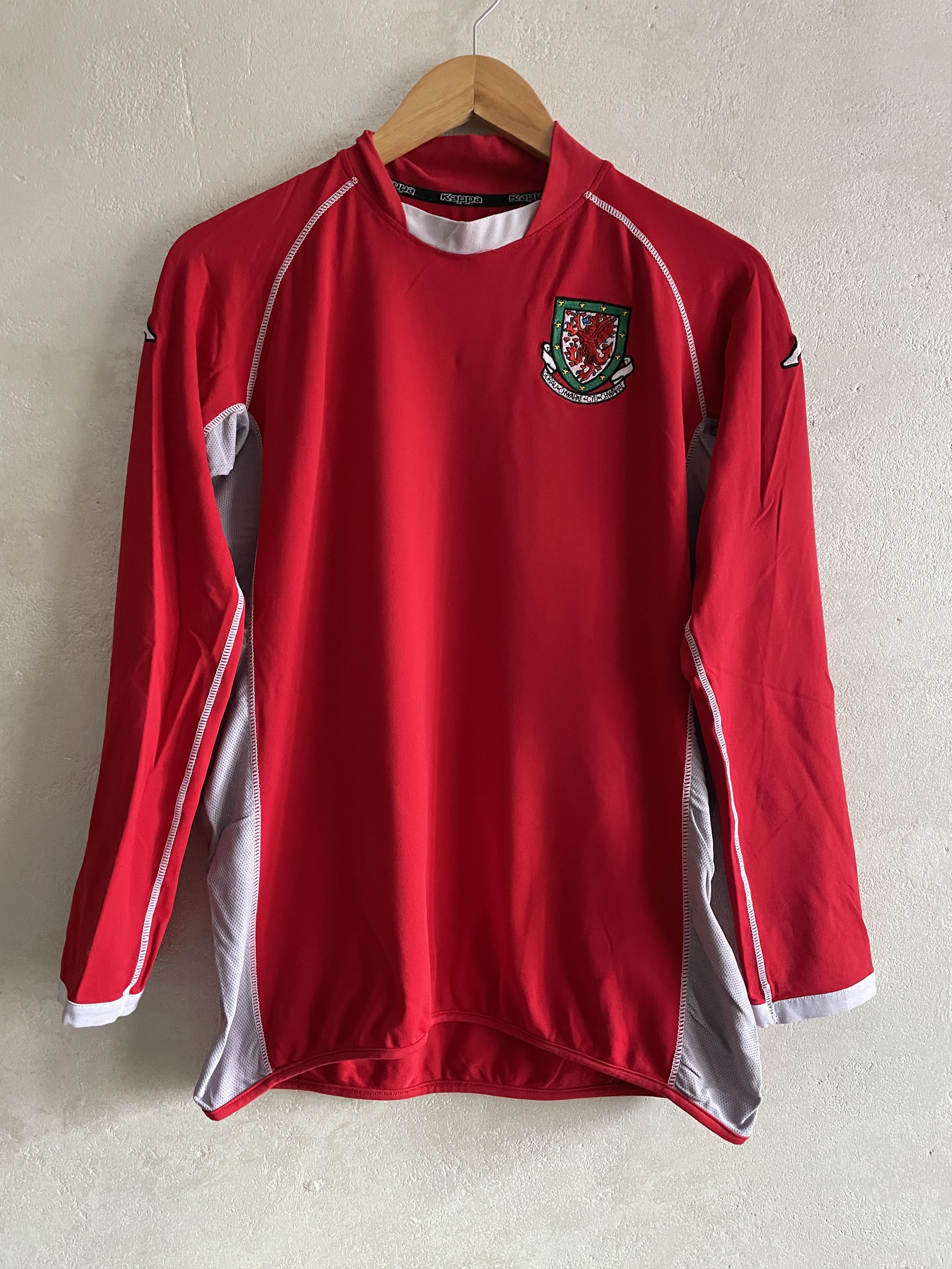 Kappa Vintage Wales Home Kit 2002 2004 Shirt Soccer Jersey Size US M / EU 48-50 / 2 - 1 Thumbnail