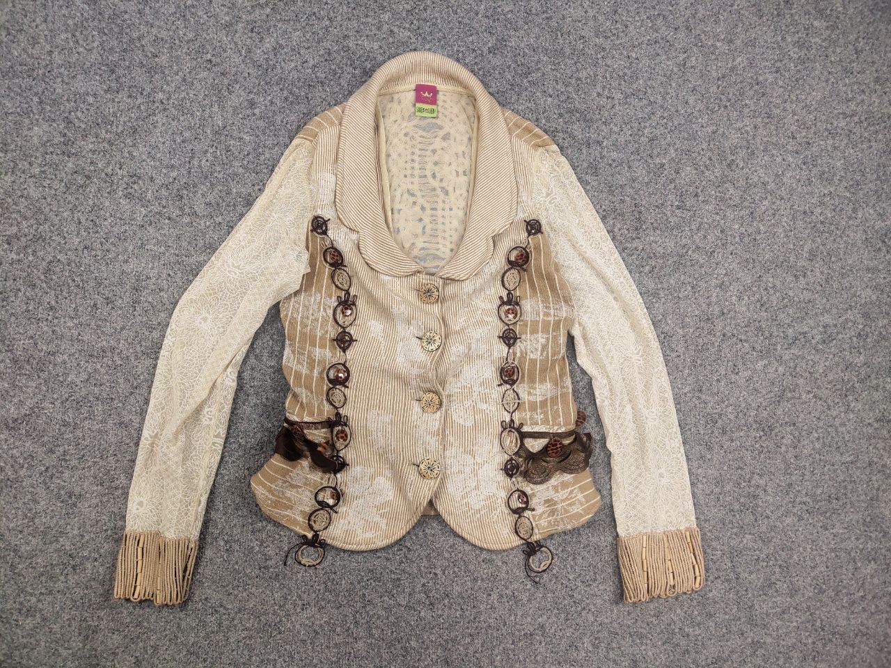 Other Save the Queen Vintage Design Combined fabric Blazer jacket Size L / US 10 / IT 46 - 8 Thumbnail