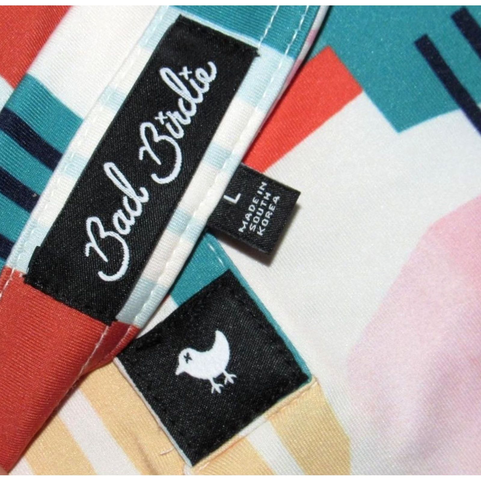 Vintage BAD BIRDIE Geometric Short Sleeve Polo Golf Shirt Large Mens Size US L / EU 52-54 / 3 - 3 Thumbnail