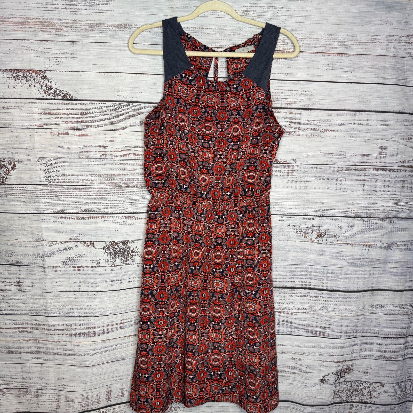 Athleta ATHLETA Printed Martinique Dress - Size Medium - Red Size M / US 6-8 / IT 42-44 - 3 Thumbnail