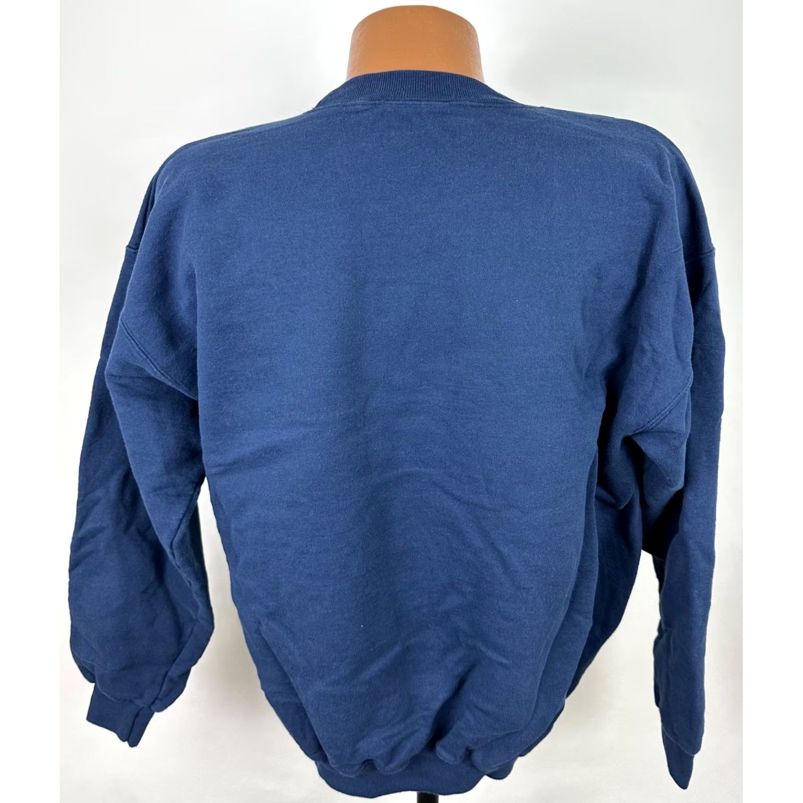 Hanes VINTAGE Hanes Sweatshirt Shirt Unisex Medium Navy Blue 90s Grunge Retro Pullover Crew Neck (Mens) Size US M / EU 48-50 / 2 - 6 Thumbnail