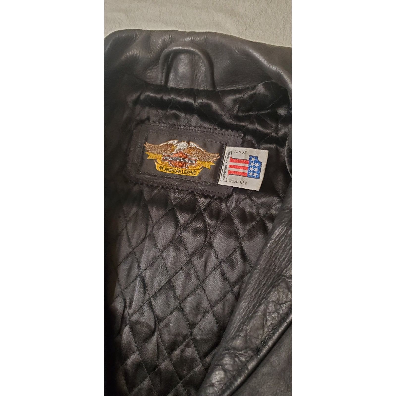 Harley Davidson Harley Davidson Women’s L Leather Motorcycle Jacket Studded Size L / US 10 / IT 46 - 11 Thumbnail
