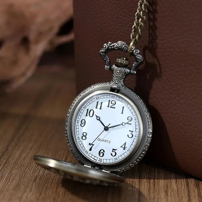 Other Flower Pocket Watch Quartz Pendant Necklace Gift For Him Size ONE SIZE - 11 Thumbnail