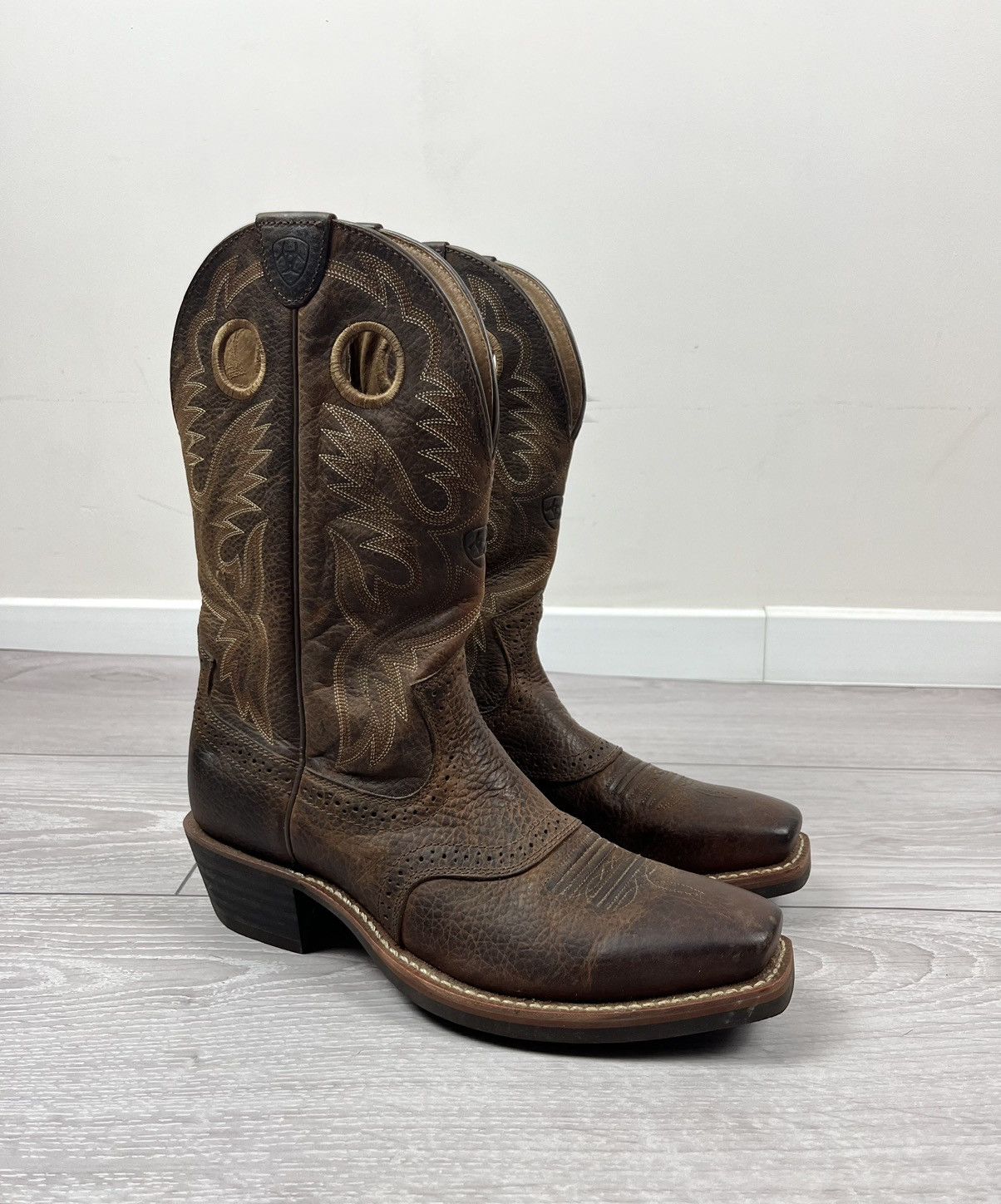 Ariat Ariat American Western Cowboy Brown Leather Boots Size US 10 / EU 43 - 1 Thumbnail