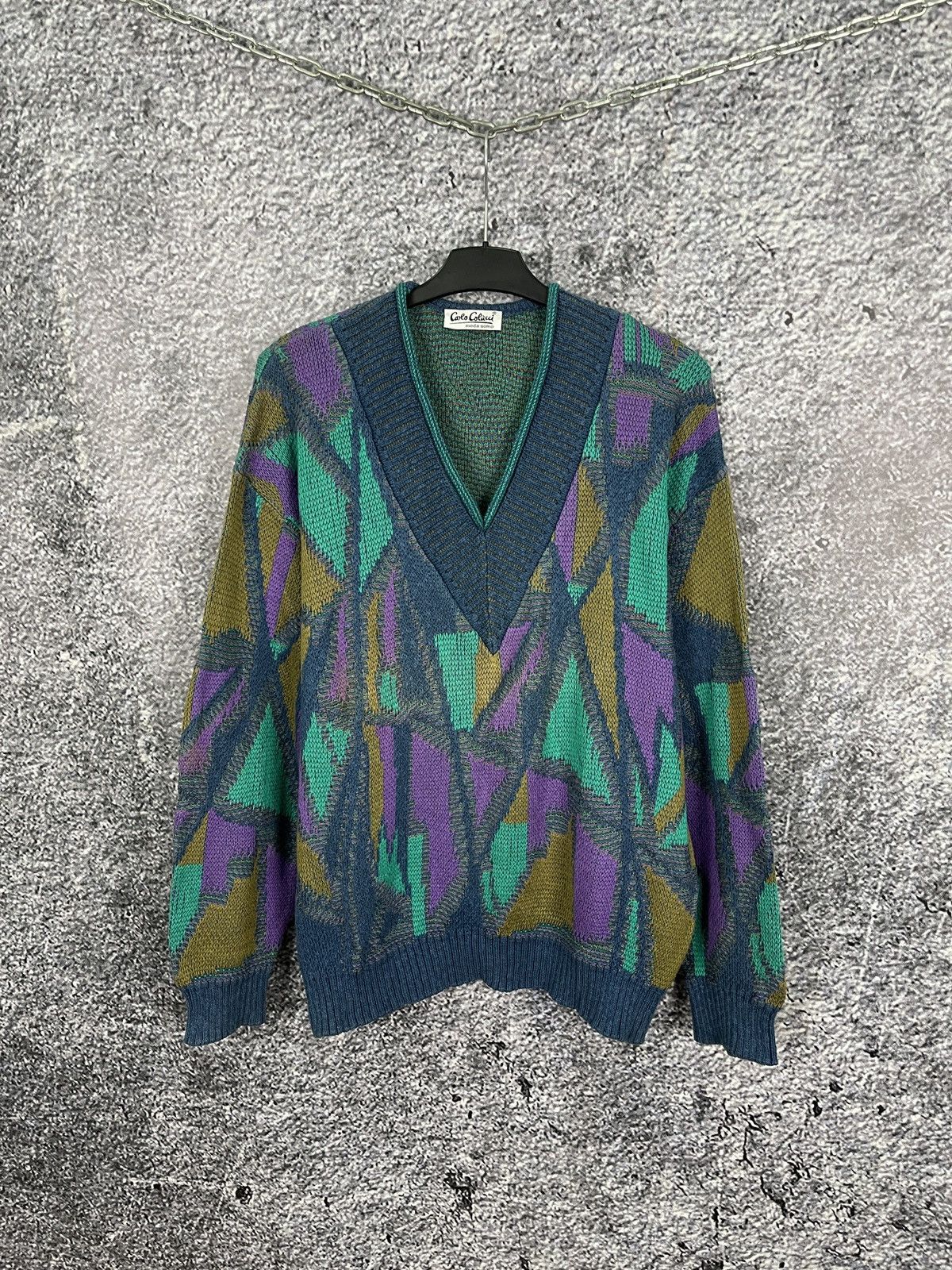 Carlo Colucci Moda Uomo Vintage Sweater Pullover Size 54