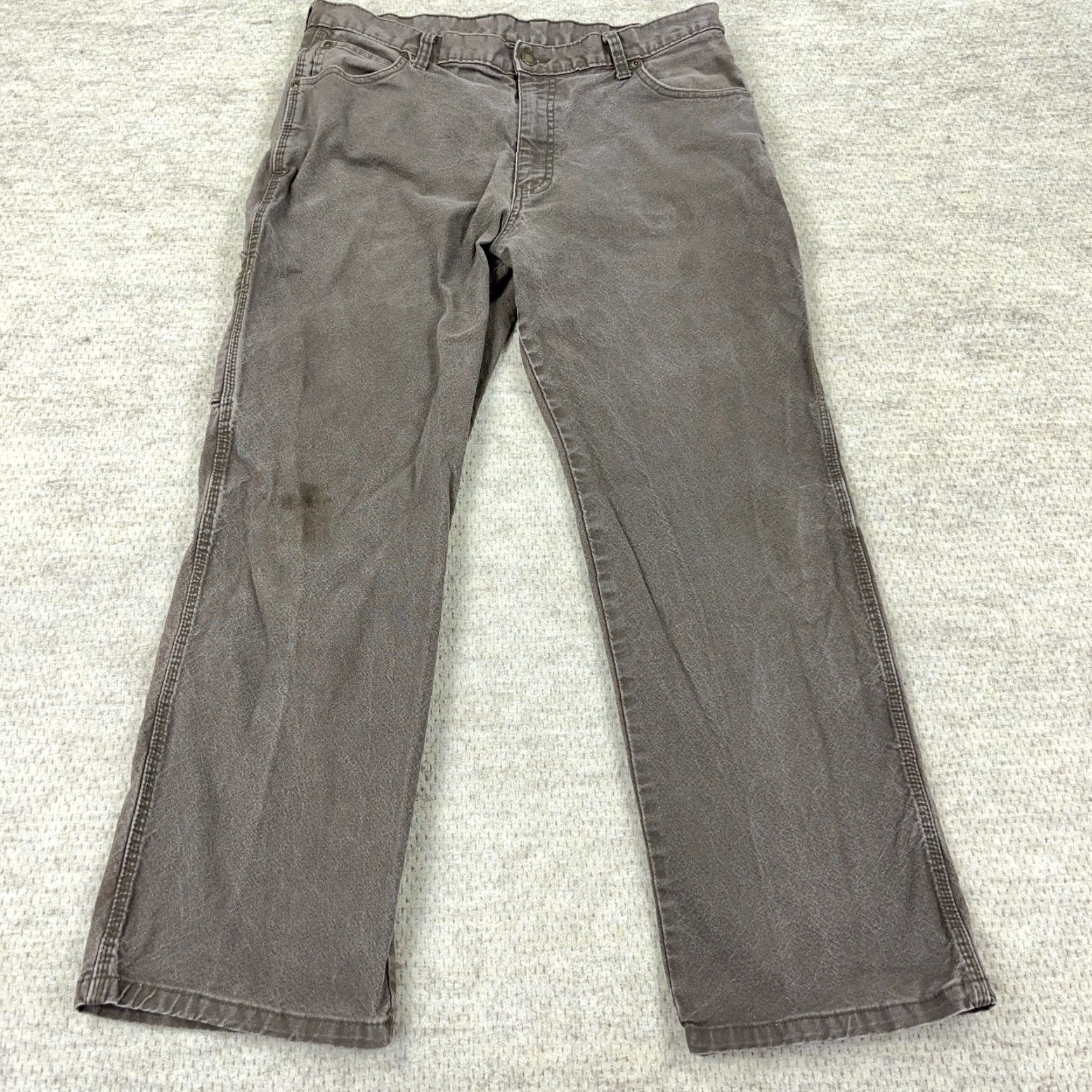 Dickies VINTAGE Dickies Carpenter Pants Men 36x30 Brown Canvas Workwear 5-Pocket Relaxed Straight Size US 36 / EU 52 - 3 Thumbnail