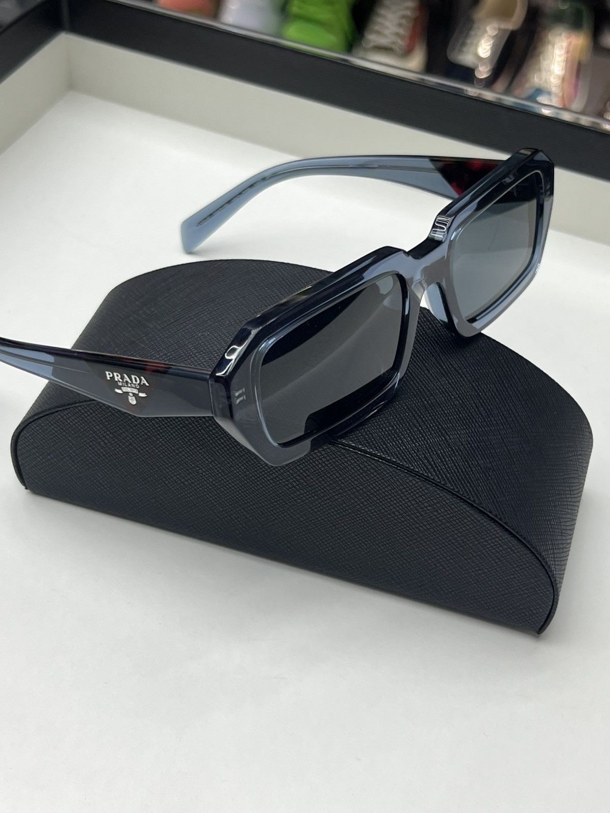 Prada Prada Geometric Sunglasses Size ONE SIZE - 1 Thumbnail