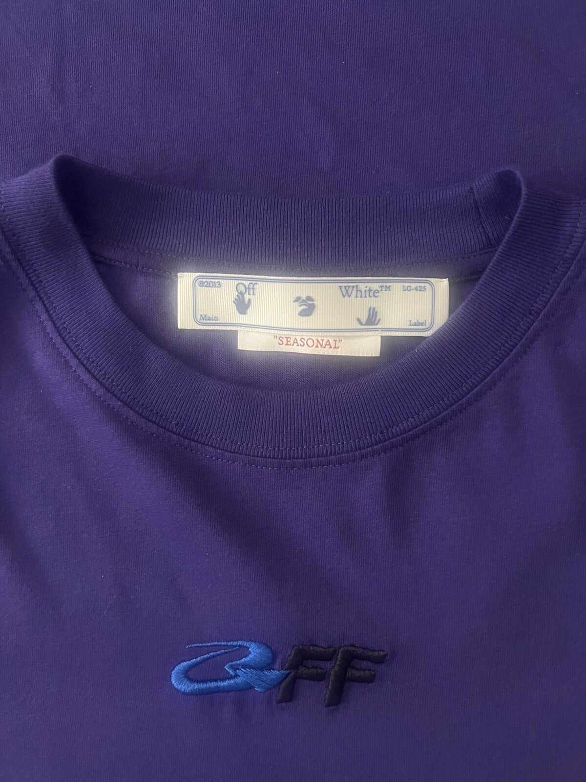 Off-White Exact Opp Over Skate Purple T-shirt Size US S / EU 44-46 / 1 - 8 Thumbnail