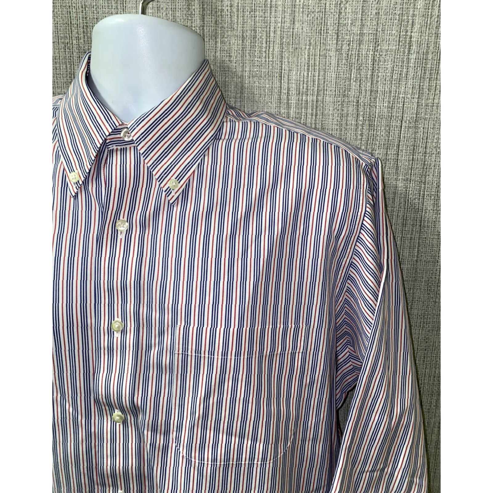 Brooks Brothers Brooks Brothers Dress Shirt Mens Striped Long Sleeve 16 2/3 Multicolor Regular Size US L / EU 52-54 / 3 - 2 Thumbnail