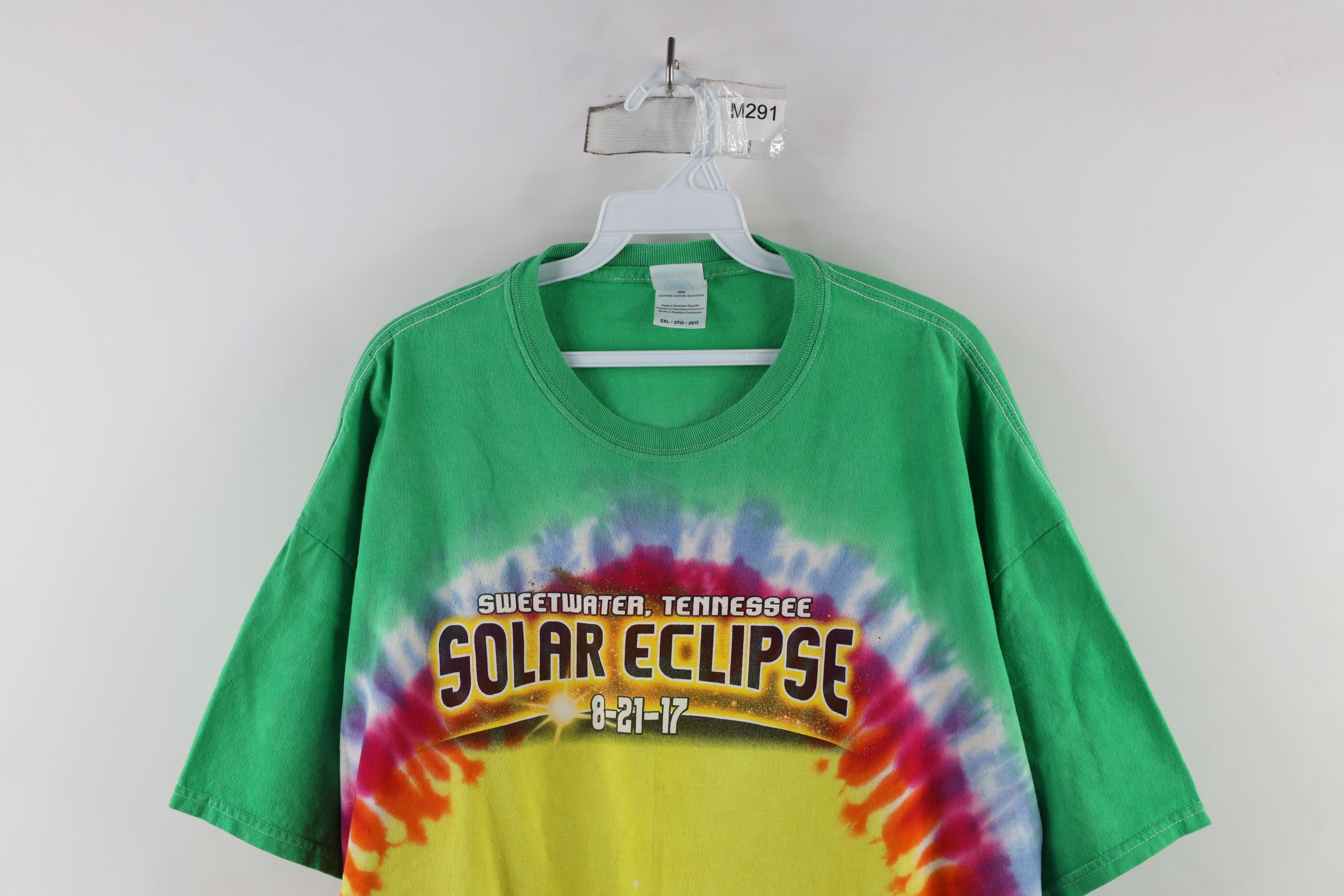 Vintage Vintage Y2K Tie Dye 2017 Solar Eclipse Tennessee T-Shirt Size US XXL / EU 58 / 5 - 2 Thumbnail