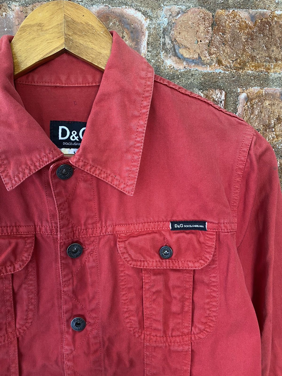 Dolce & Gabbana 2000s DG red lights trucker Jacket Size US XS / EU 42 / 0 - 5 Thumbnail