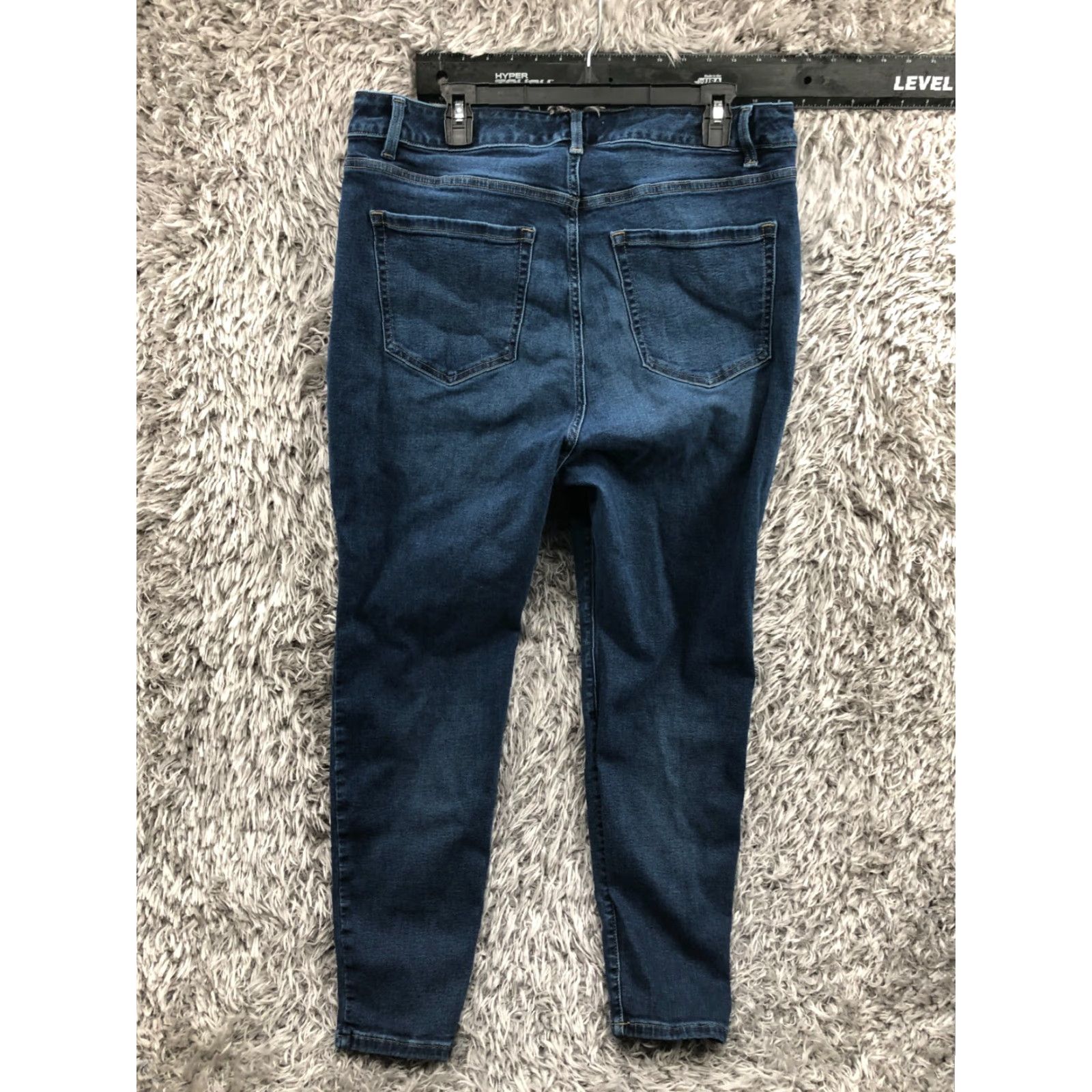 Vintage Lane Bryant Jeans Womens Plus 20 High Rise Skinny Denim Blue 5-Pocket Regular Fit Size 42" / US 20 - 6 Thumbnail