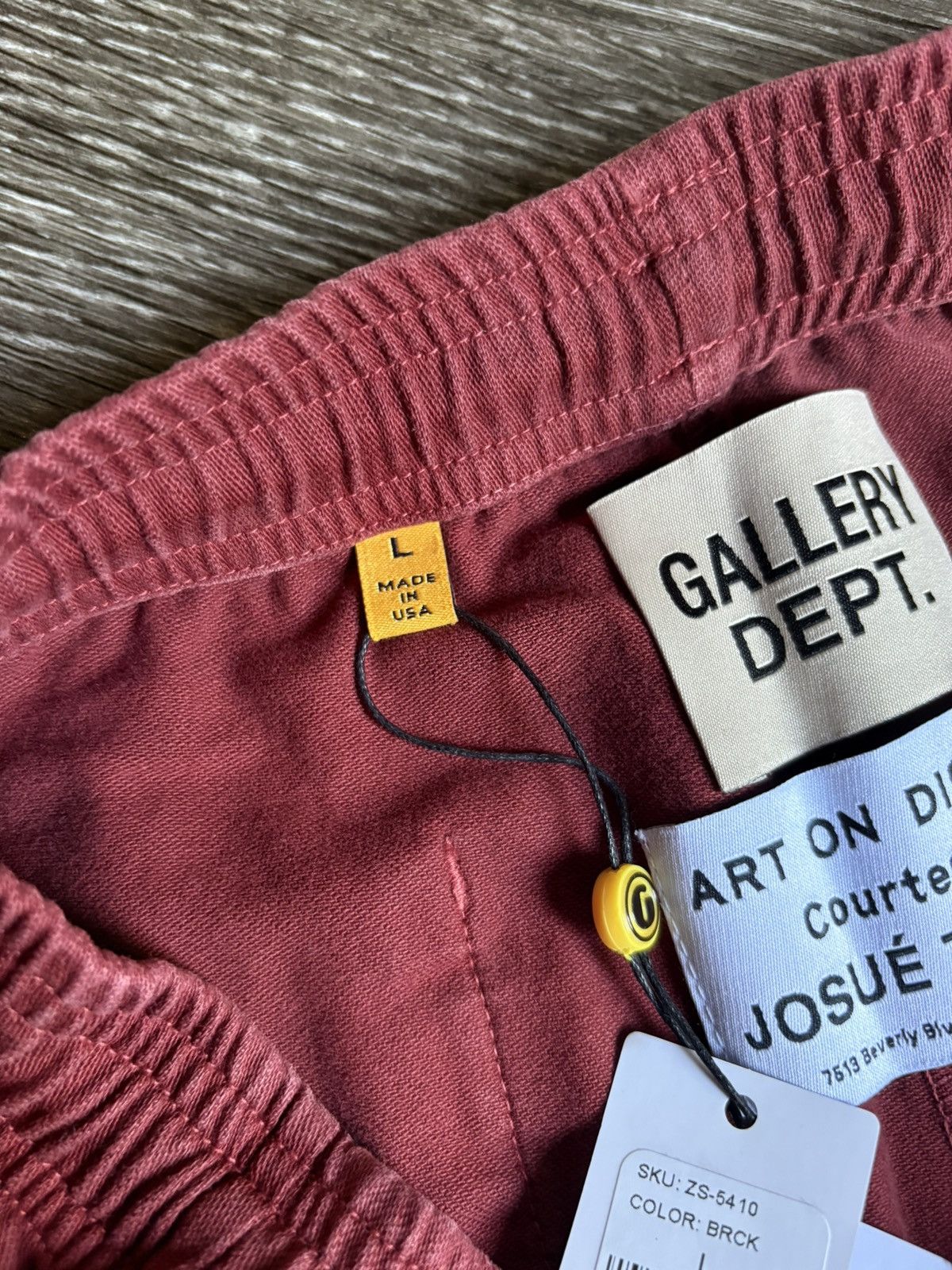 Gallery Dept. Gallery Dept. Maroon Zuma Shorts Size US 33 - 9 Thumbnail