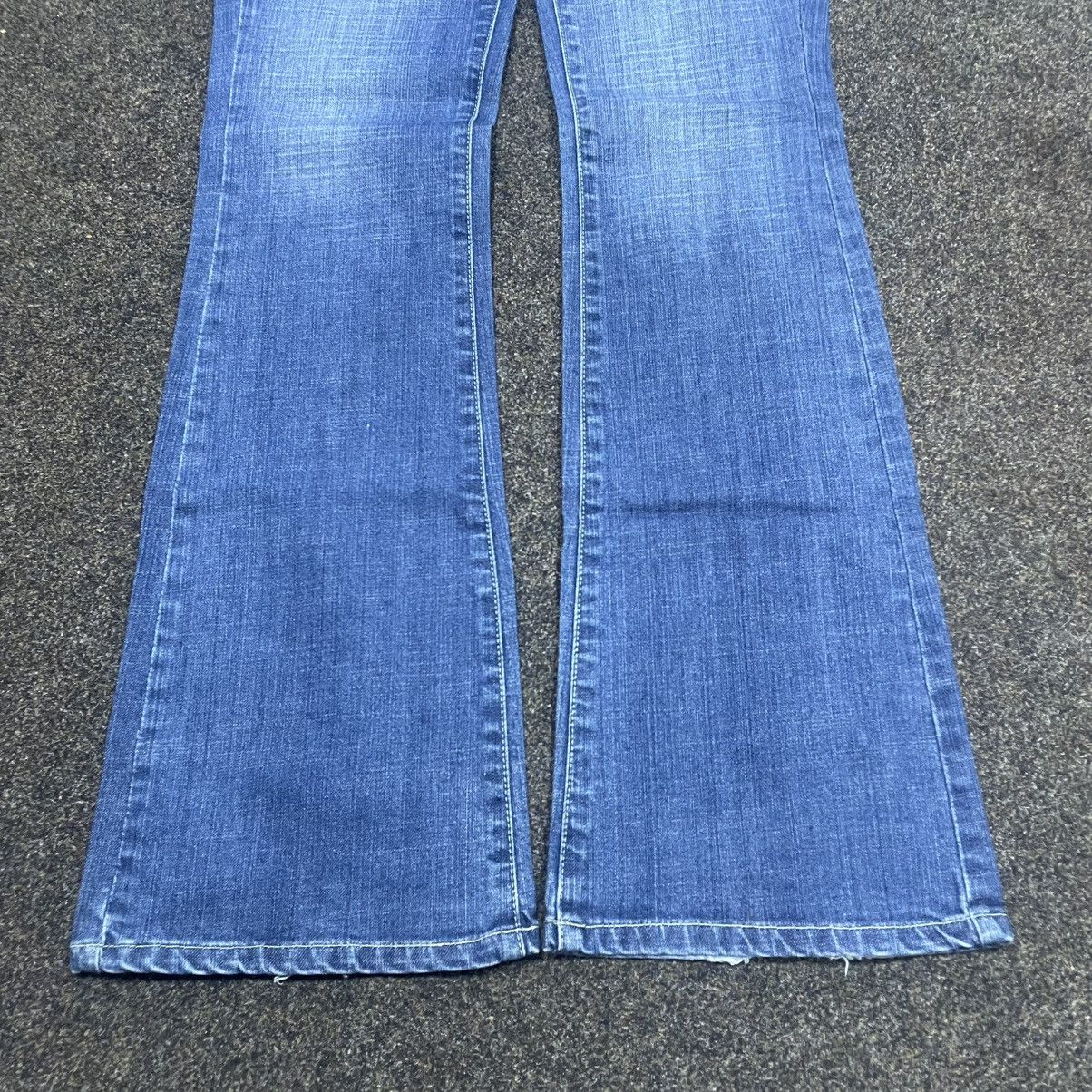 Vintage Vintage Y2K Flare Jeans 90s Faded Baggy Wide Leg Grunge Logo Size 32" / US 10 / IT 46 - 5 Thumbnail