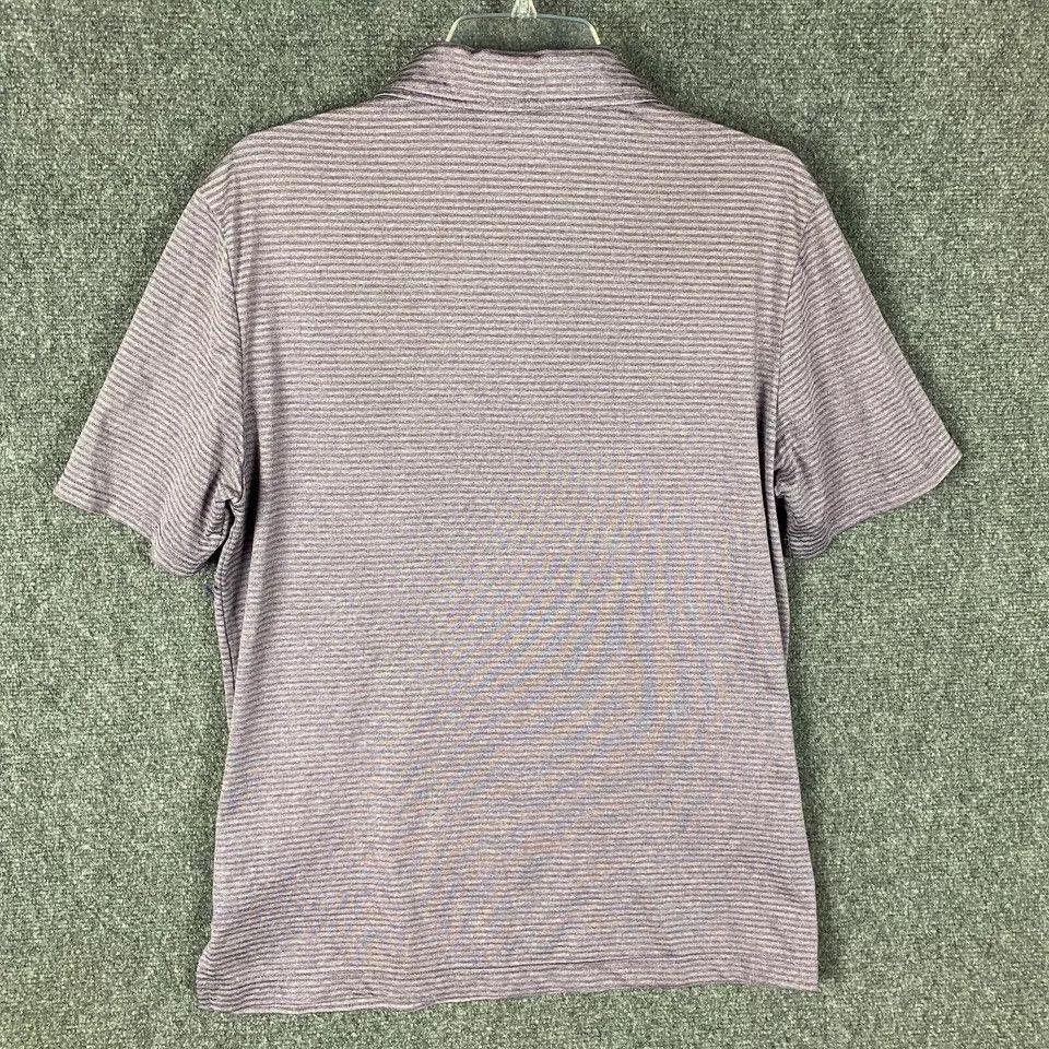 Other 32 Degrees Cool Polo Men's Large Striped Purple Polyester L Size US L / EU 52-54 / 3 - 6 Thumbnail