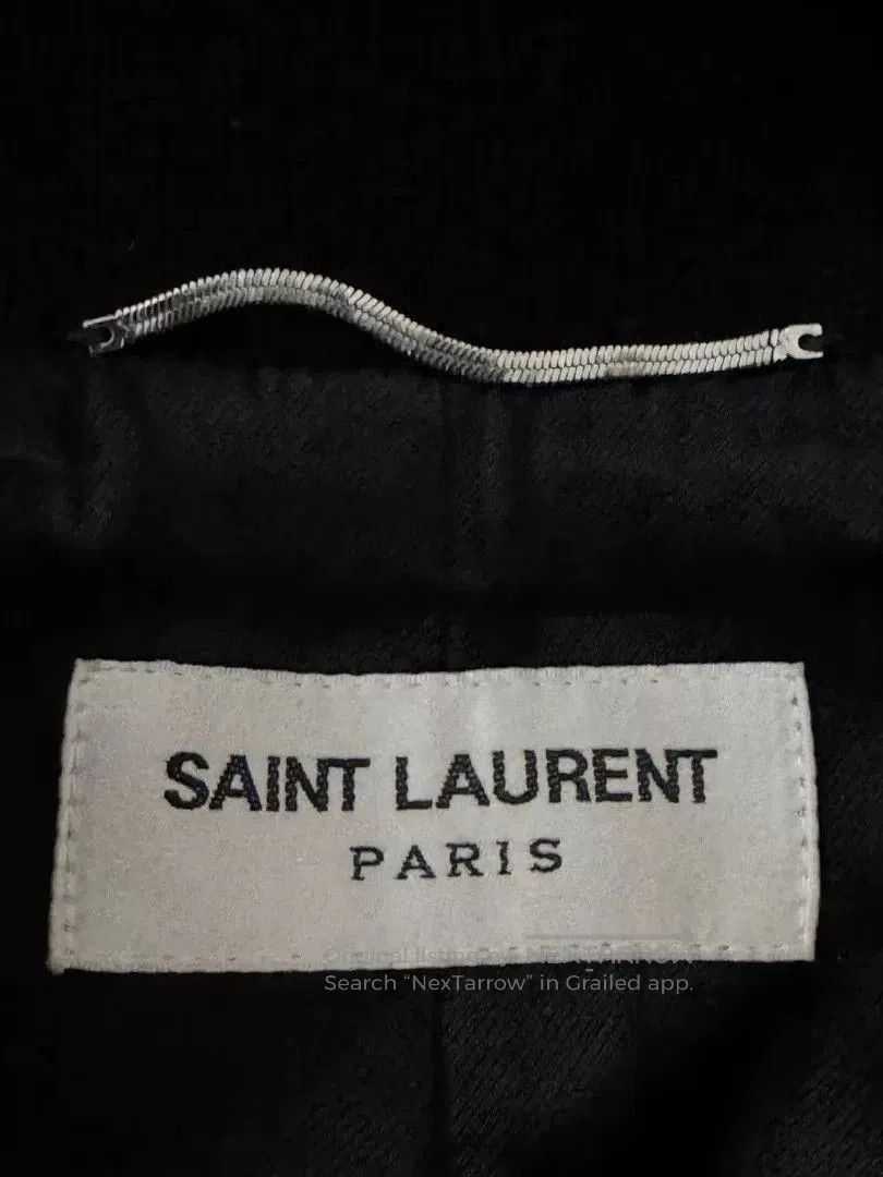 Saint Laurent Paris Saint Laurent Leather Sleeves Baseball Jacket. Size US S / EU 44-46 / 1 - 3 Thumbnail