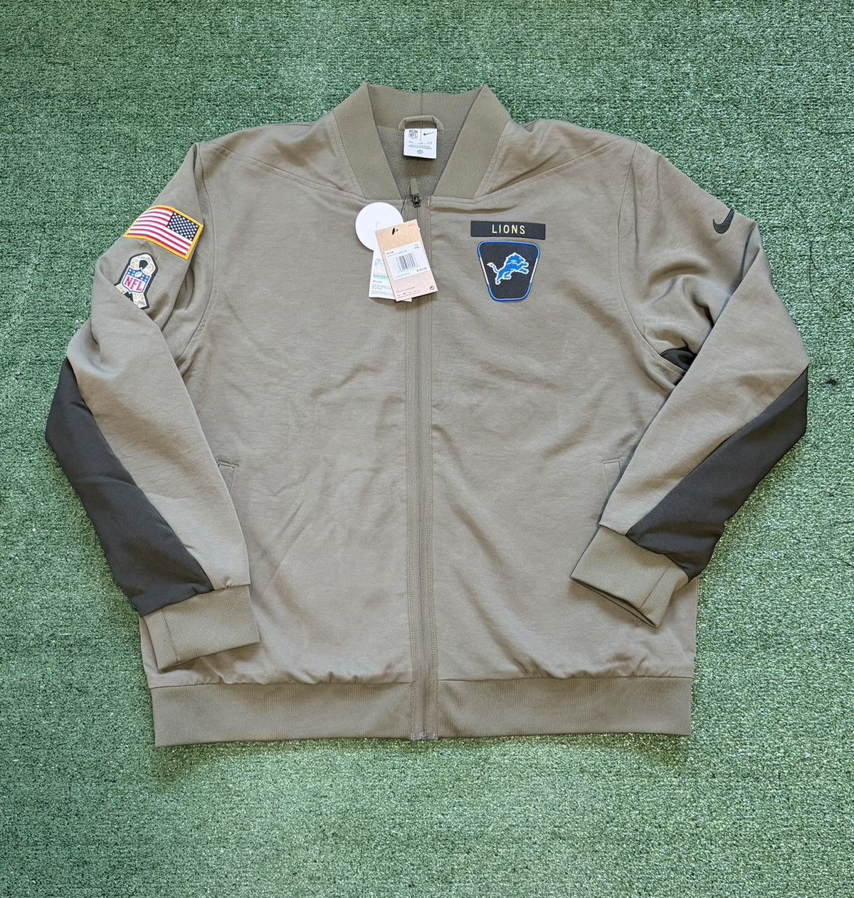 Nike Detroit Lions Men 2XL Nike NFL Salute to Service Full Zip Size US XXL / EU 58 / 5 - 1 Thumbnail