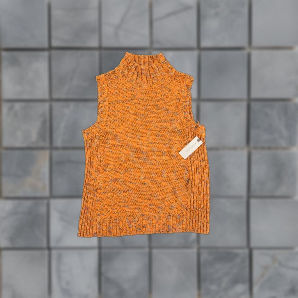 Anthropologie Anthropologie Sweater Women's Medium Orange Knit Sleeveless Tank New Size M / US 6-8 / IT 42-44 - 1 Thumbnail