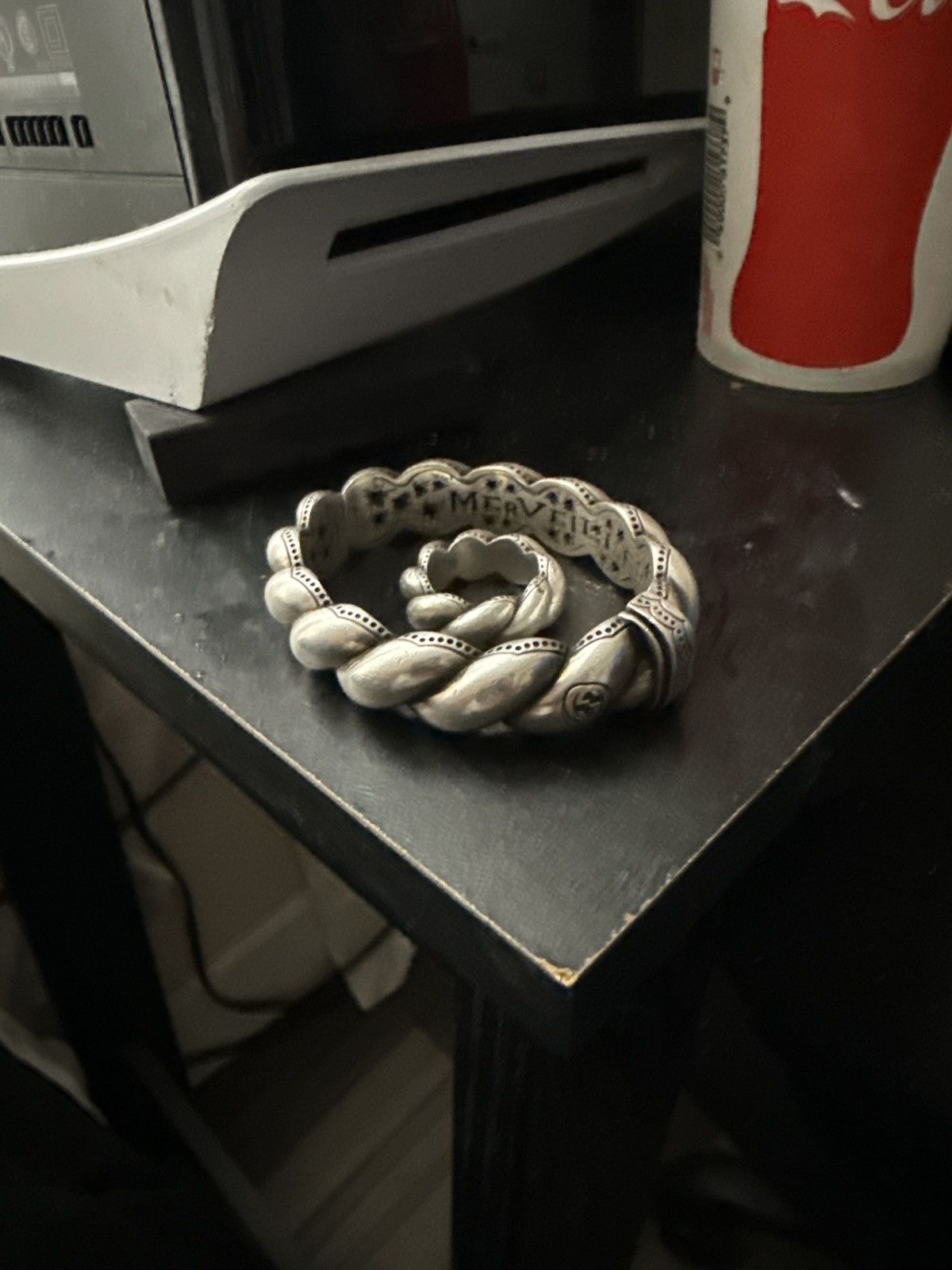 Gucci Gucci twisted garden silver bracelet and ring Size ONE SIZE - 1 Thumbnail