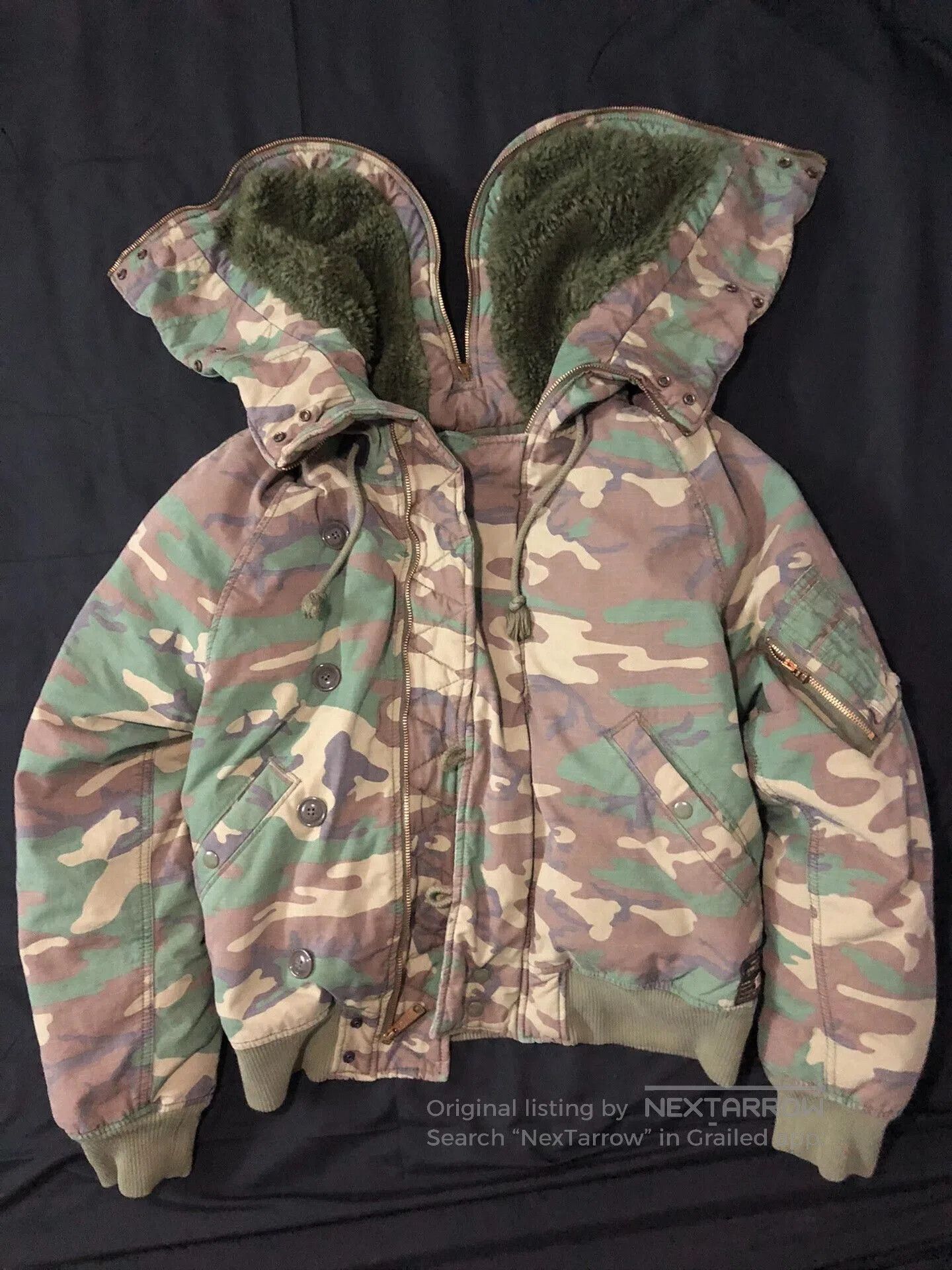 Vintage vintage camo n2b bomber jacket. Size US M / EU 48-50 / 2 - 1 Thumbnail
