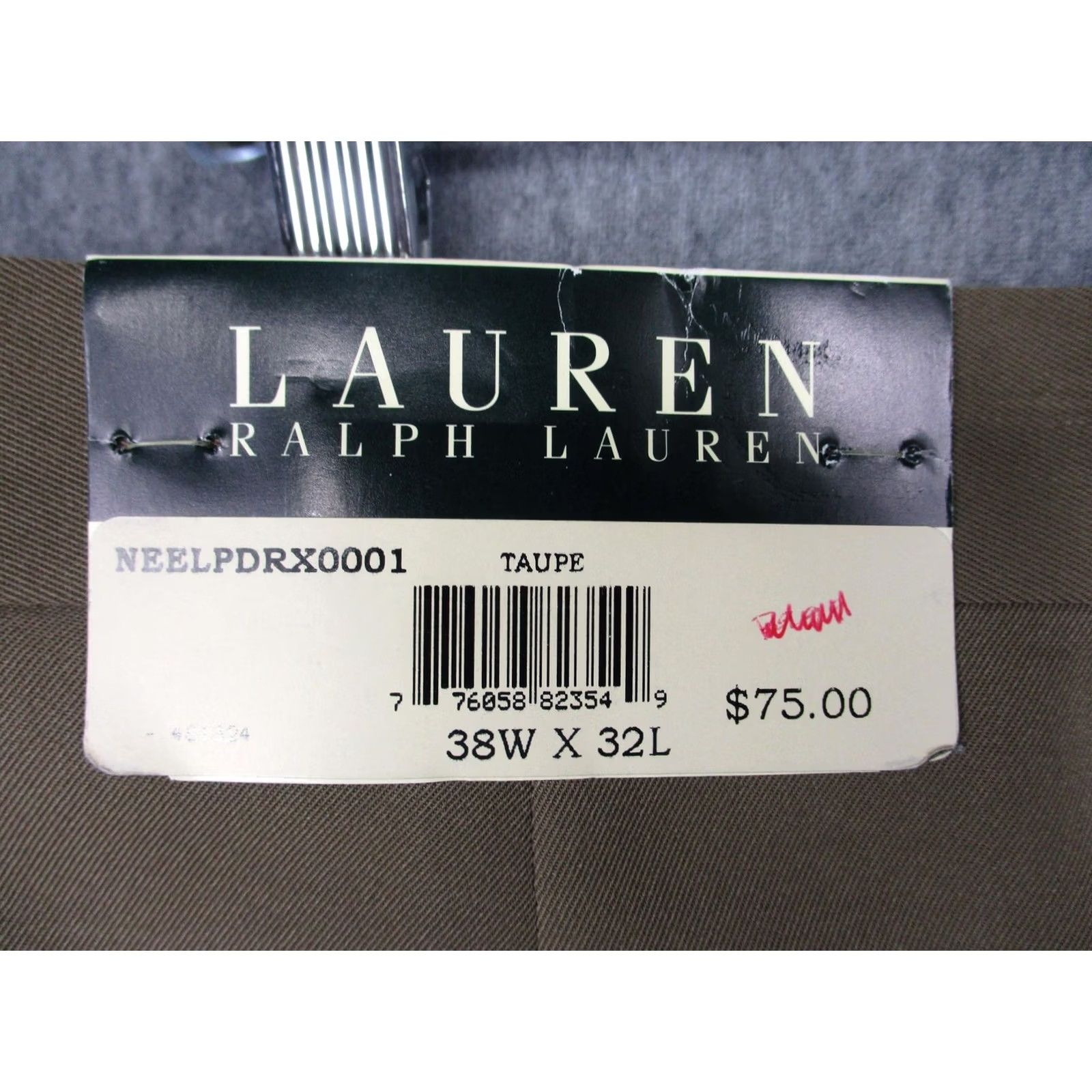 Ralph Lauren Lauren Ralph Lauren Pants Mens 38x32 Beige Polyester Pleated Dress Cuffed Slacks Size US 38 / EU 54 - 6 Thumbnail