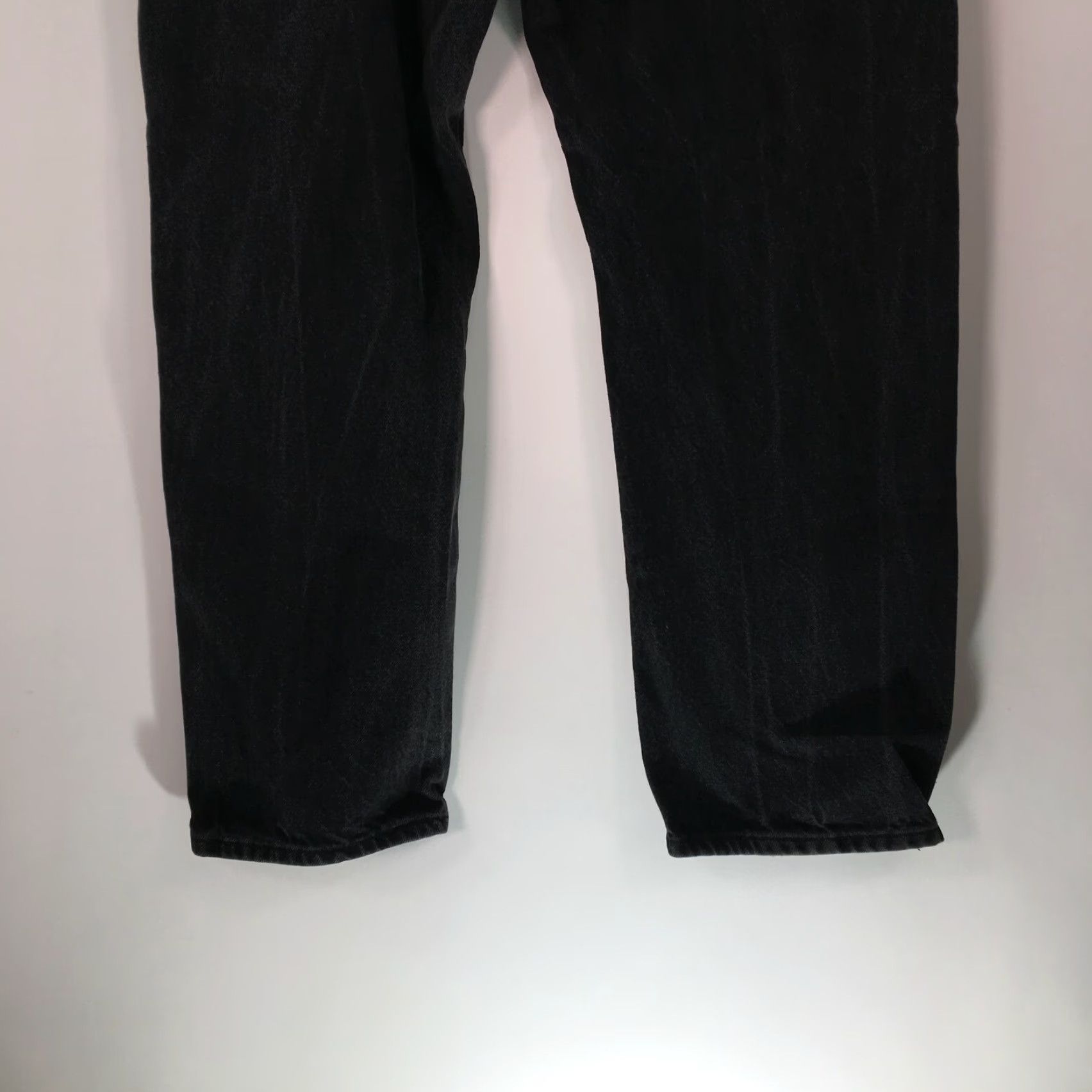 Denime Rustler Jeans Mens Casual Regular Fit Straight Leg Black Denim Size 42 X30 Size US 42 / EU 58 - 3 Thumbnail