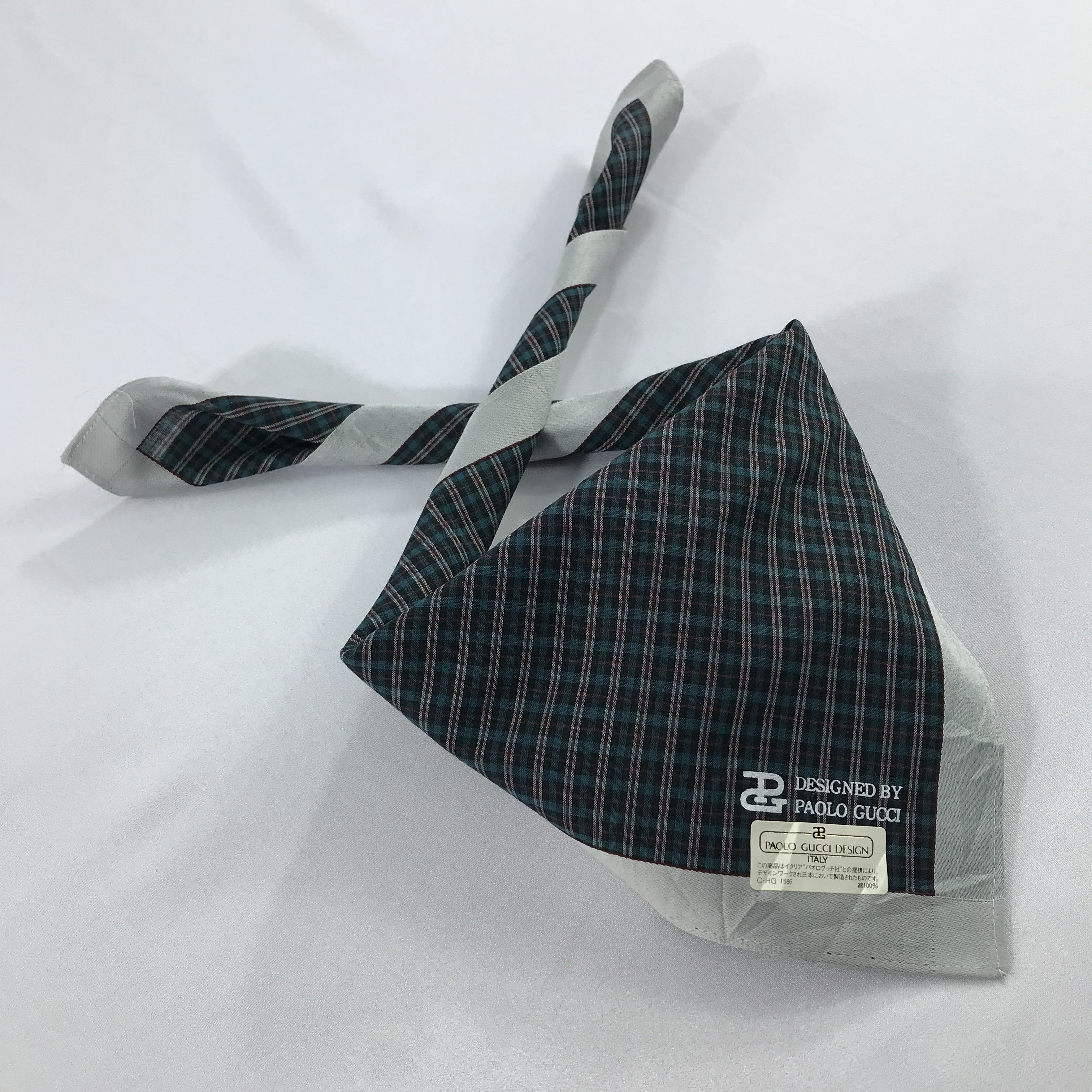 Paolo Gucci × Vintage Paolo Gucci Bandana / Handkerchief / Neckerchief - S2042 Size ONE SIZE - 4 Thumbnail