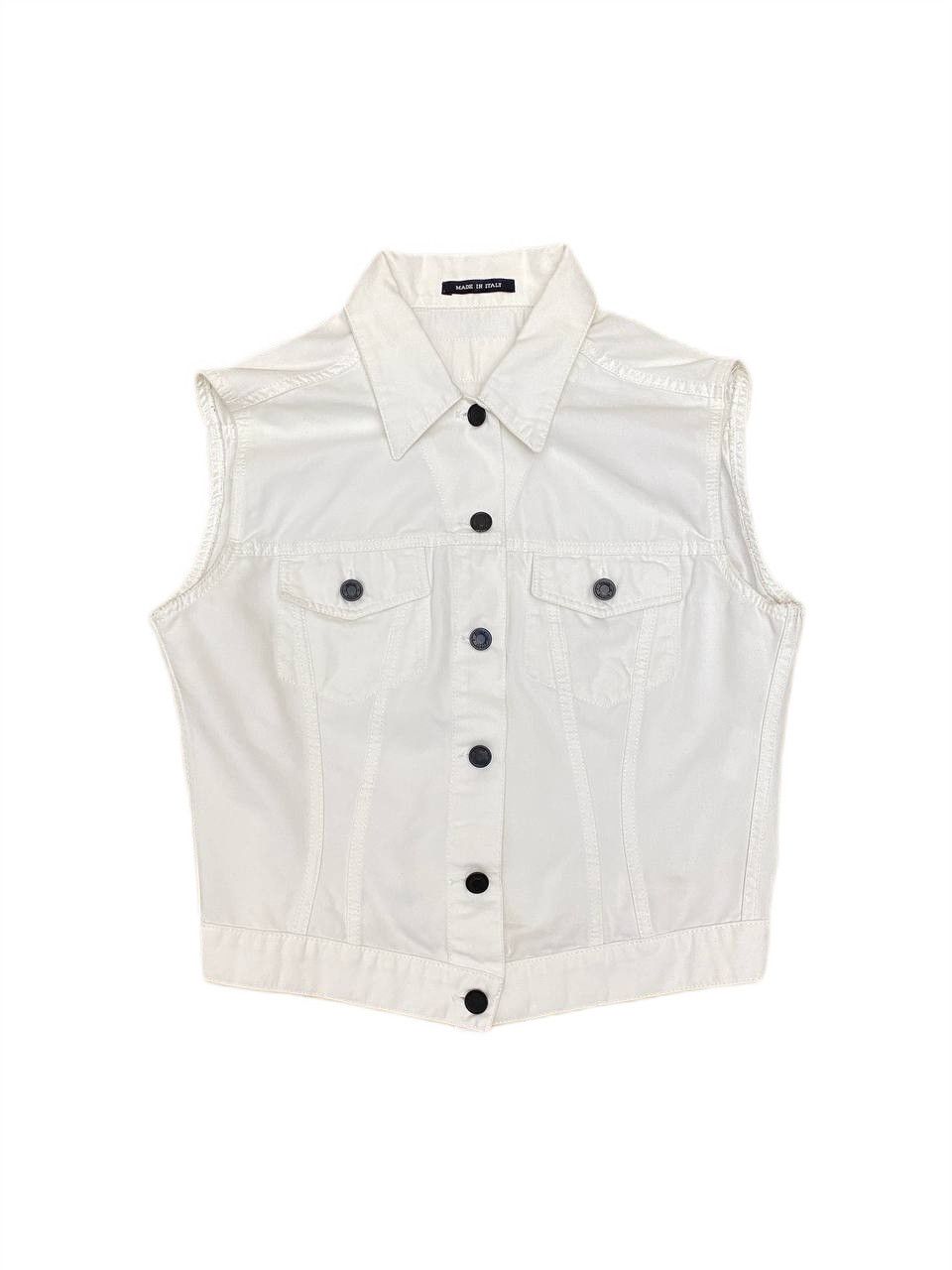 Gucci Gucci x Tom Ford Denim White Casual Jacket Vest Vintage Y2K Size L / US 10 / IT 46 - 1 Thumbnail